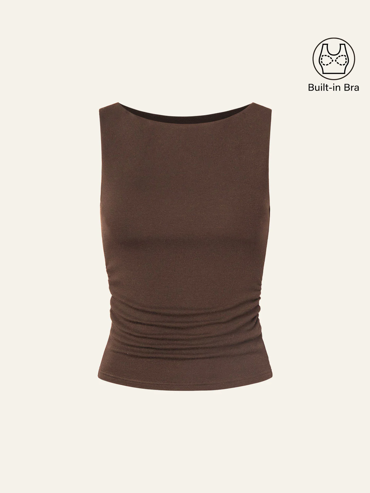 Boat Neck Bra Tank Top - Image 6
