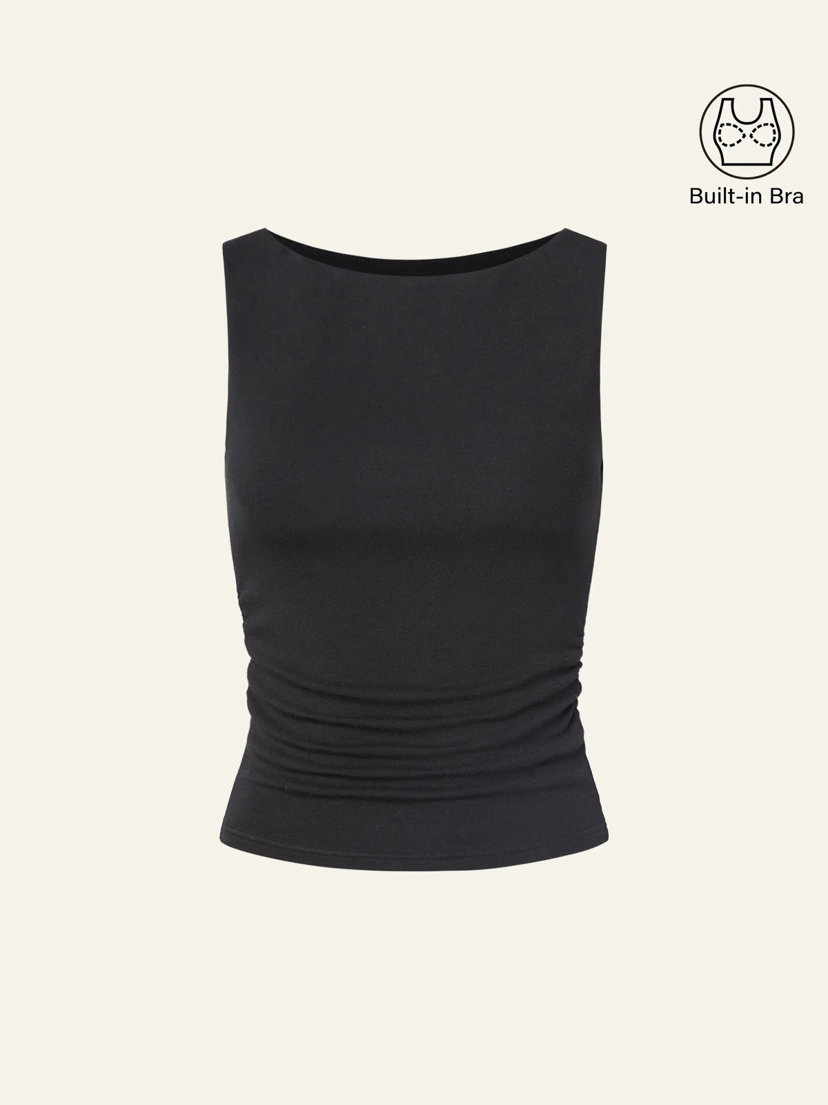 Boat Neck Bra Tank Top - Image 7