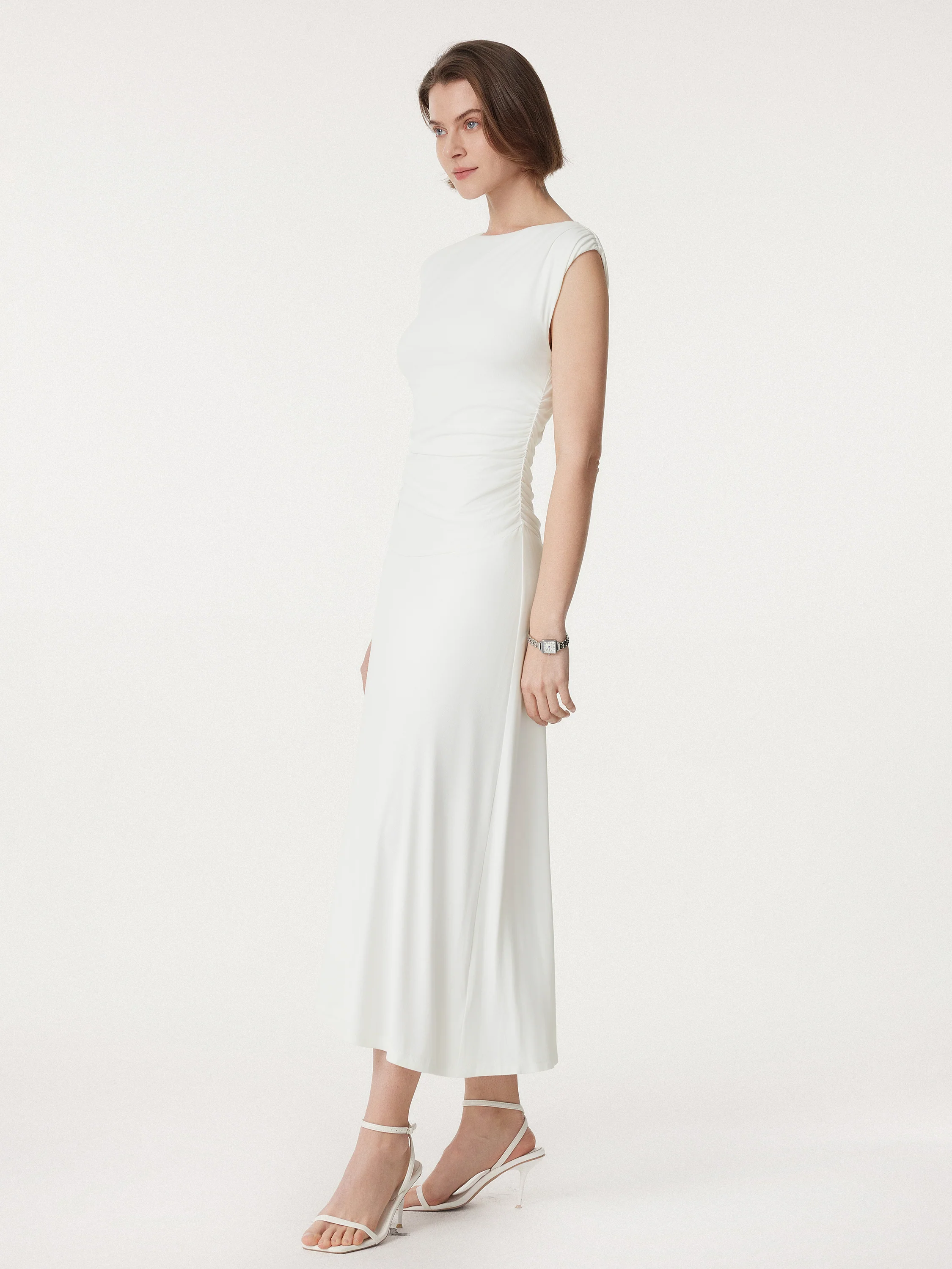 Breezy Cooling Side Ruched Maxi Dress - Image 6