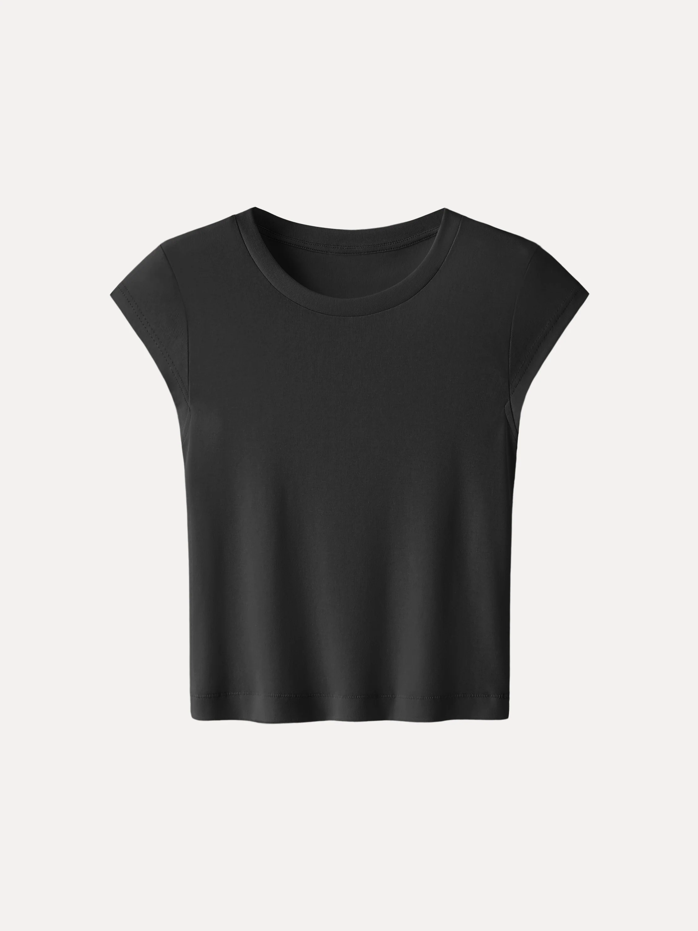 Cotton-Linen Blend Cooling Essential Summer Tee - Image 10