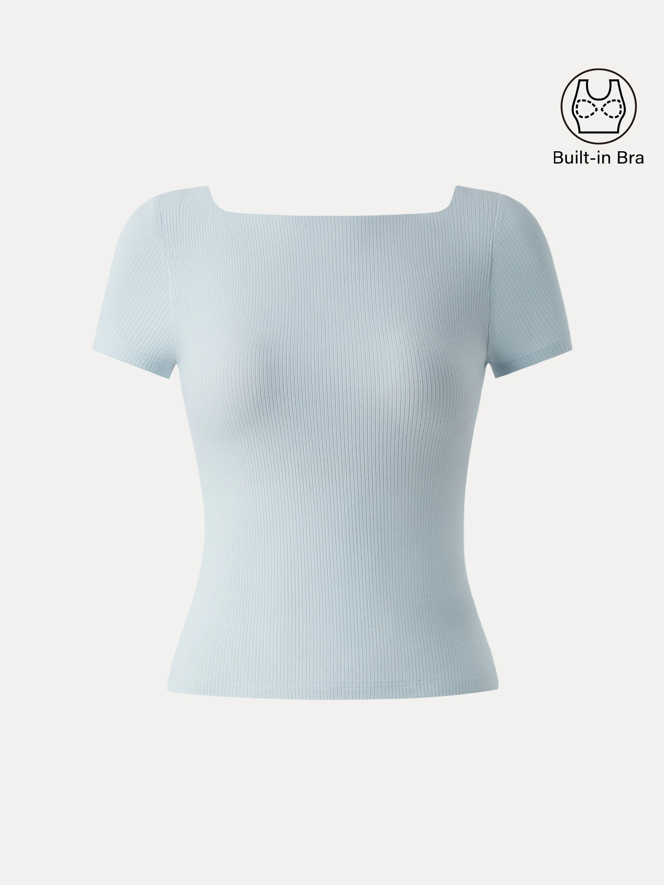 Cooling Ribbed Open Back Summer Bra Top - Image 7
