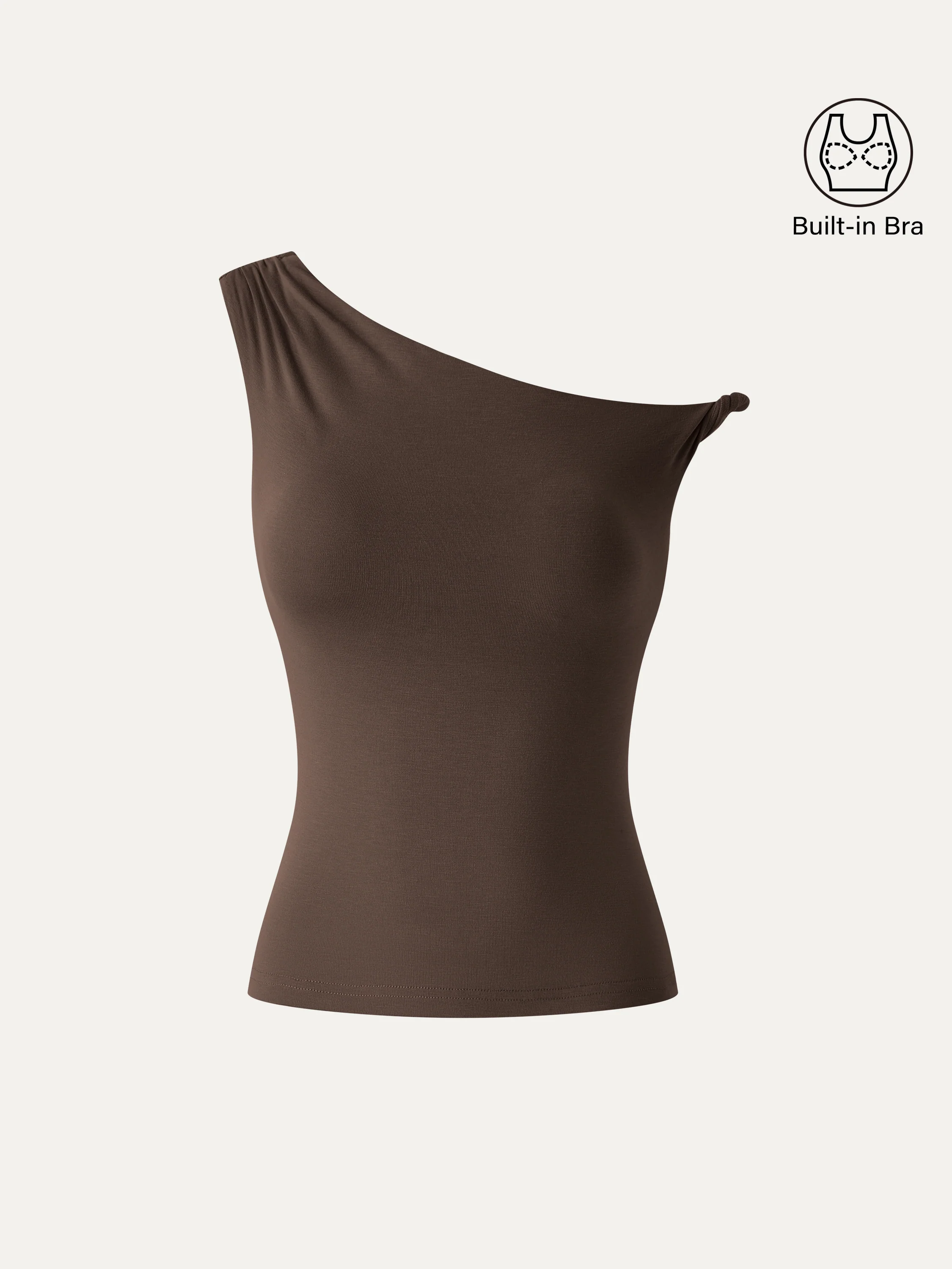 CoolTouch Asymmetrical Shoulder Bra Top - Image 13