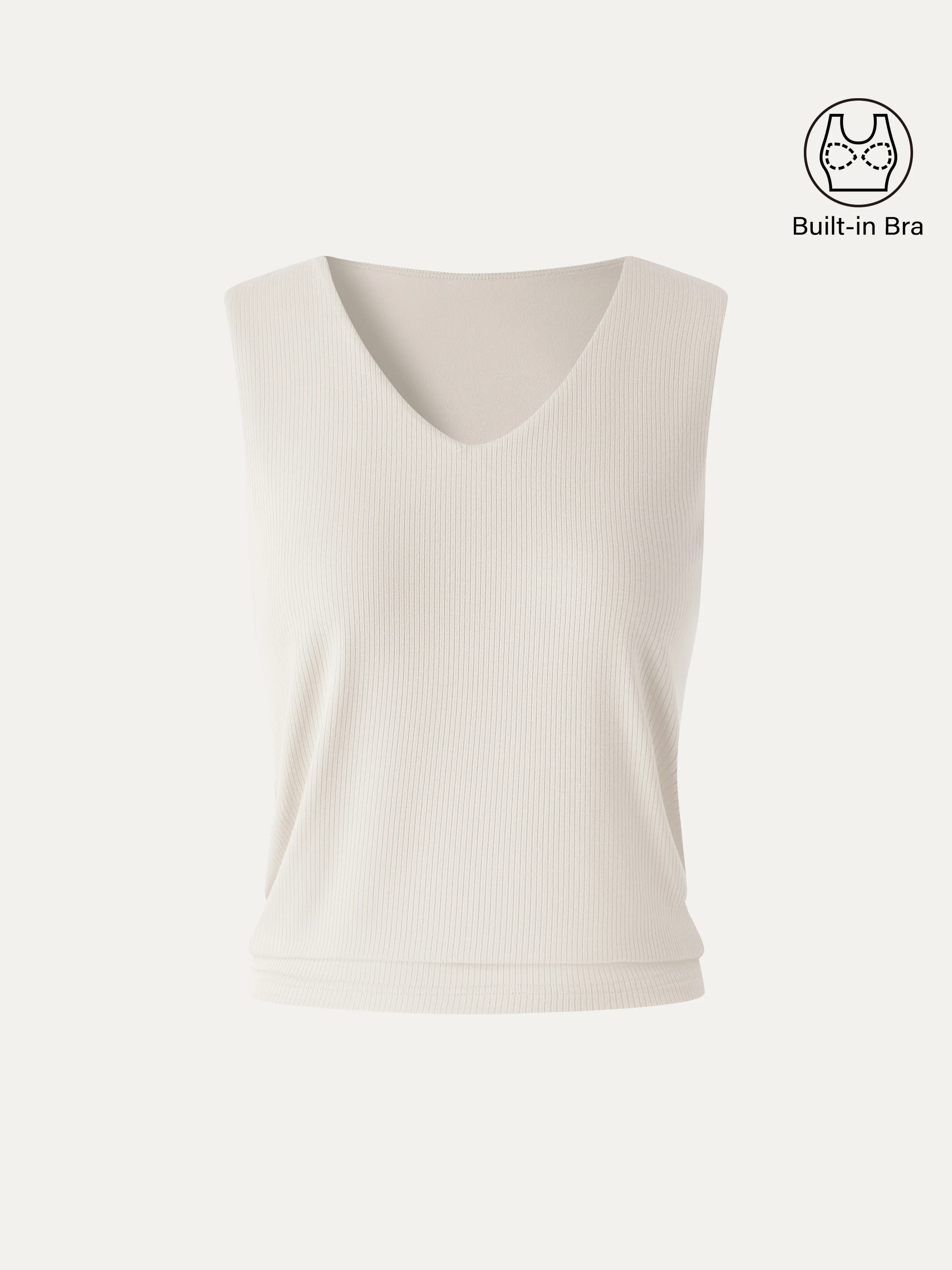 CoolTouch Ease V-Neck Wide Shoulder Bra Tank - Image 10