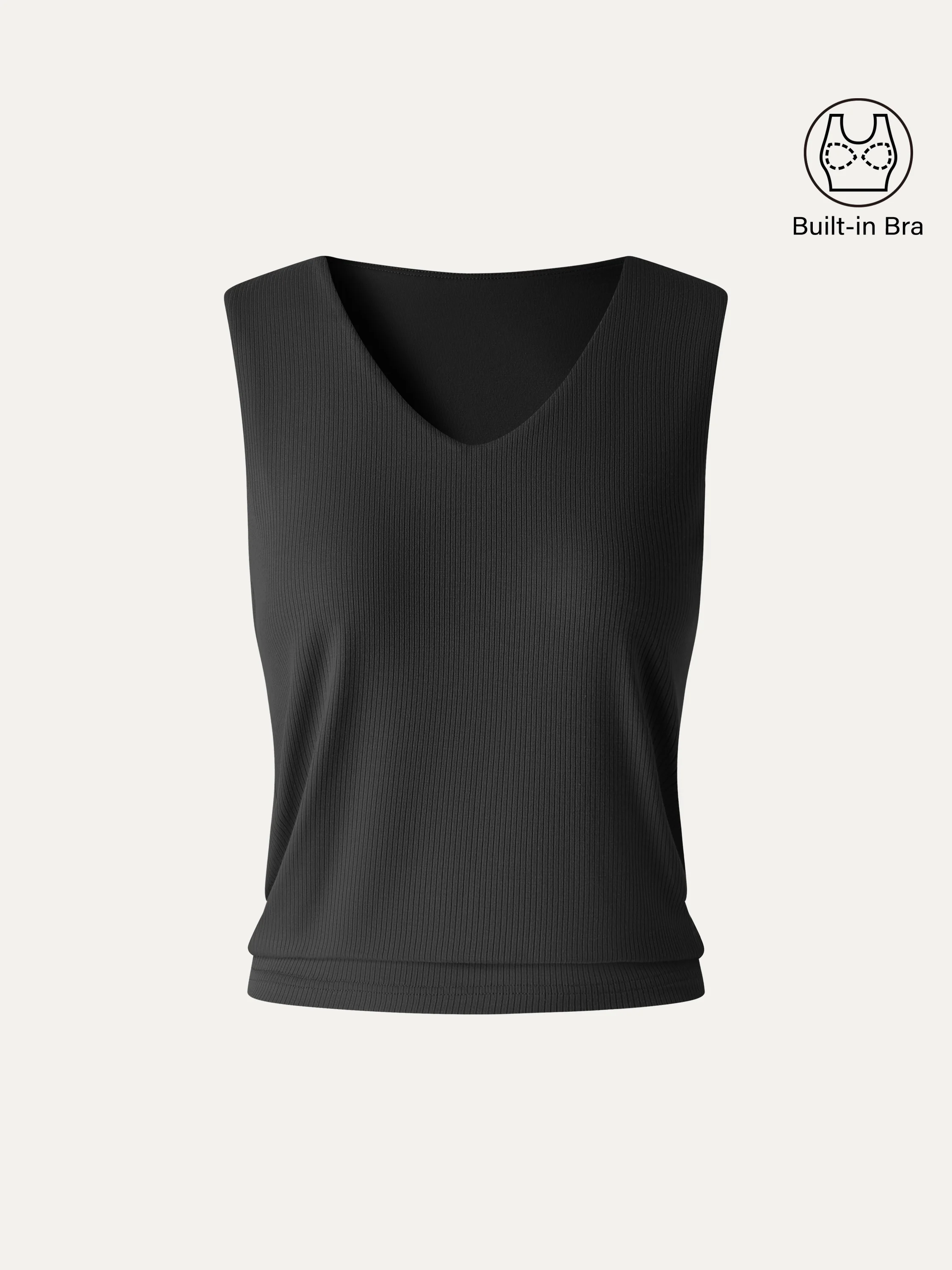 CoolTouch Ease V-Neck Wide Shoulder Bra Tank - Image 12