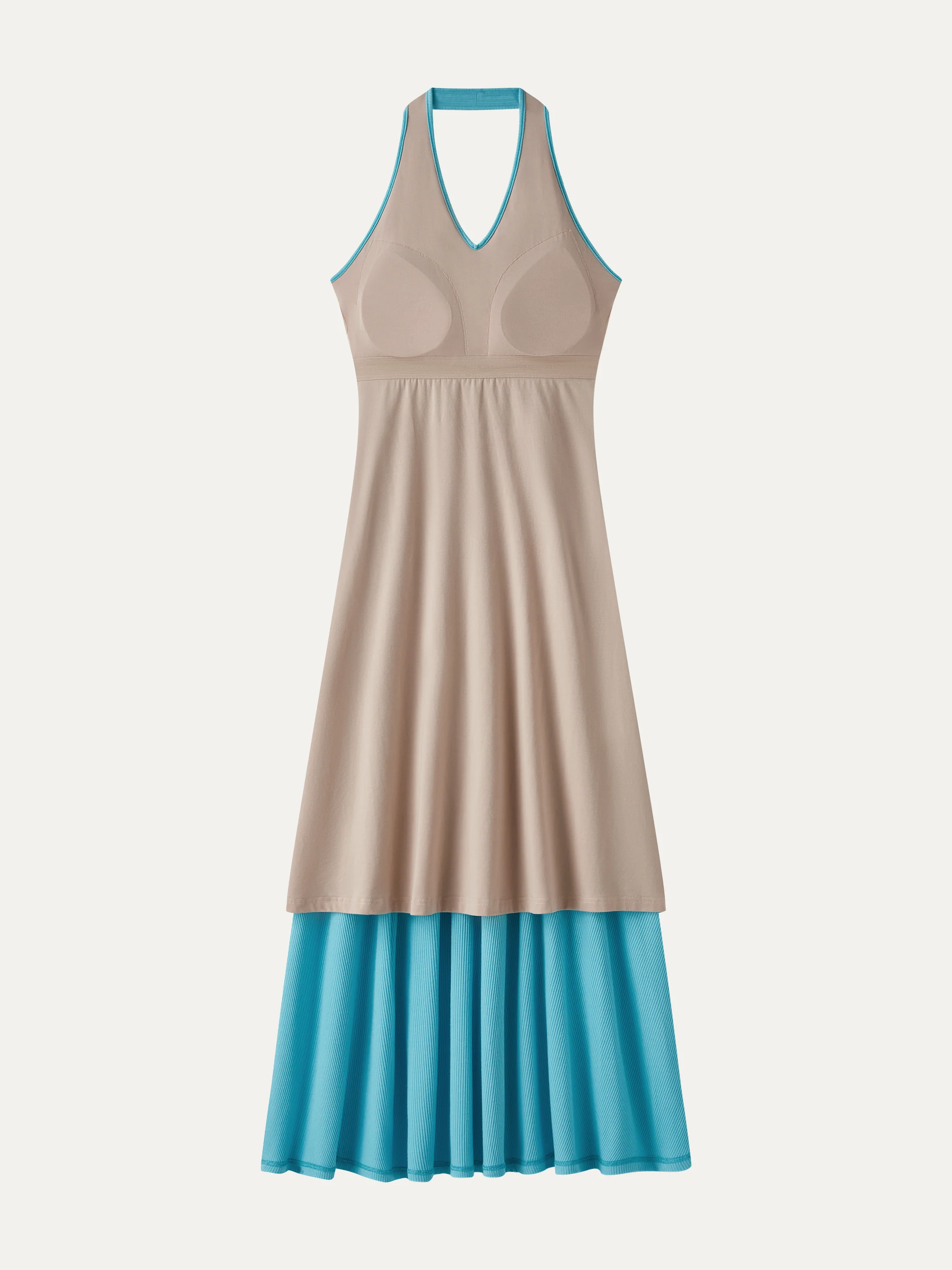 CoolTouch Halter A-Line Midi Bra Dress - Image 6