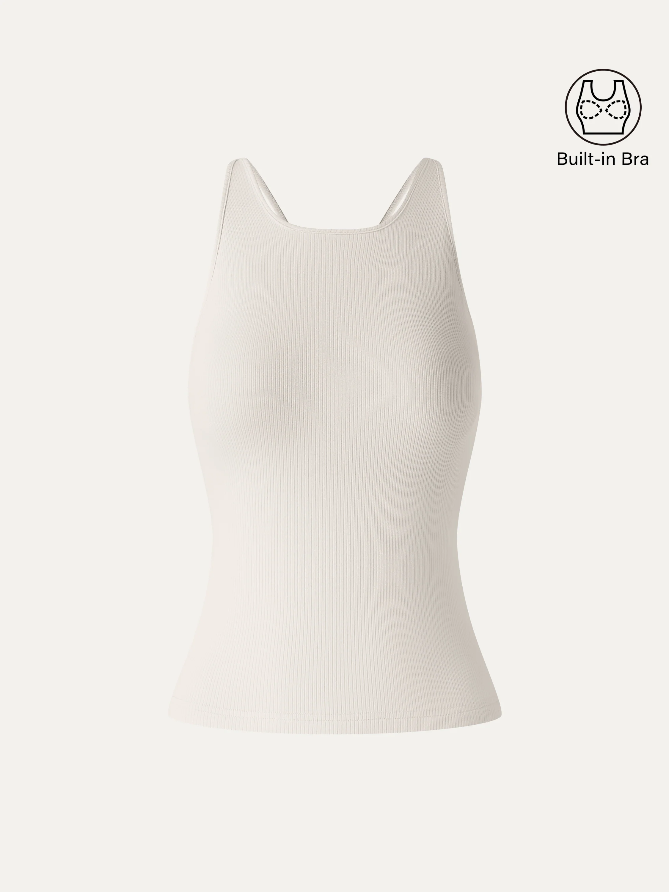 CoolTouch Ribbed Racer Back Bra Tank - Image 7
