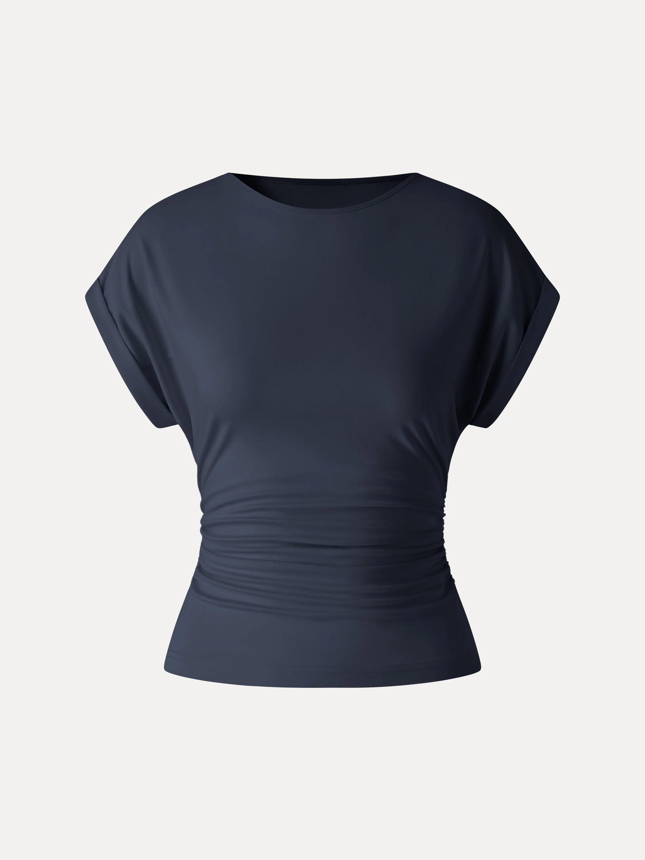 CoolTouch Round Neck Ruched Tee - Image 10
