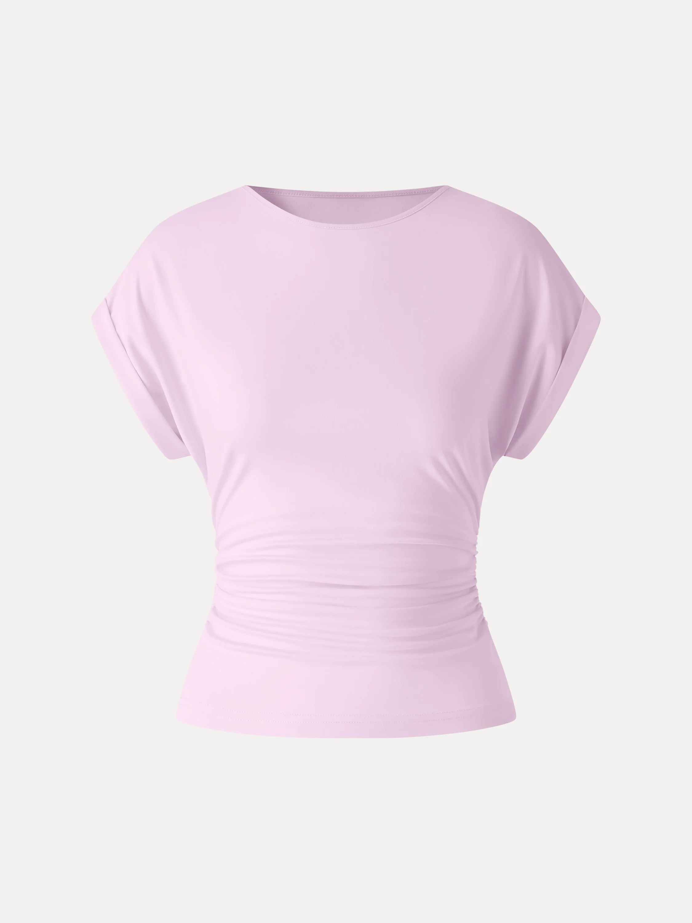 CoolTouch Round Neck Ruched Tee - Image 7