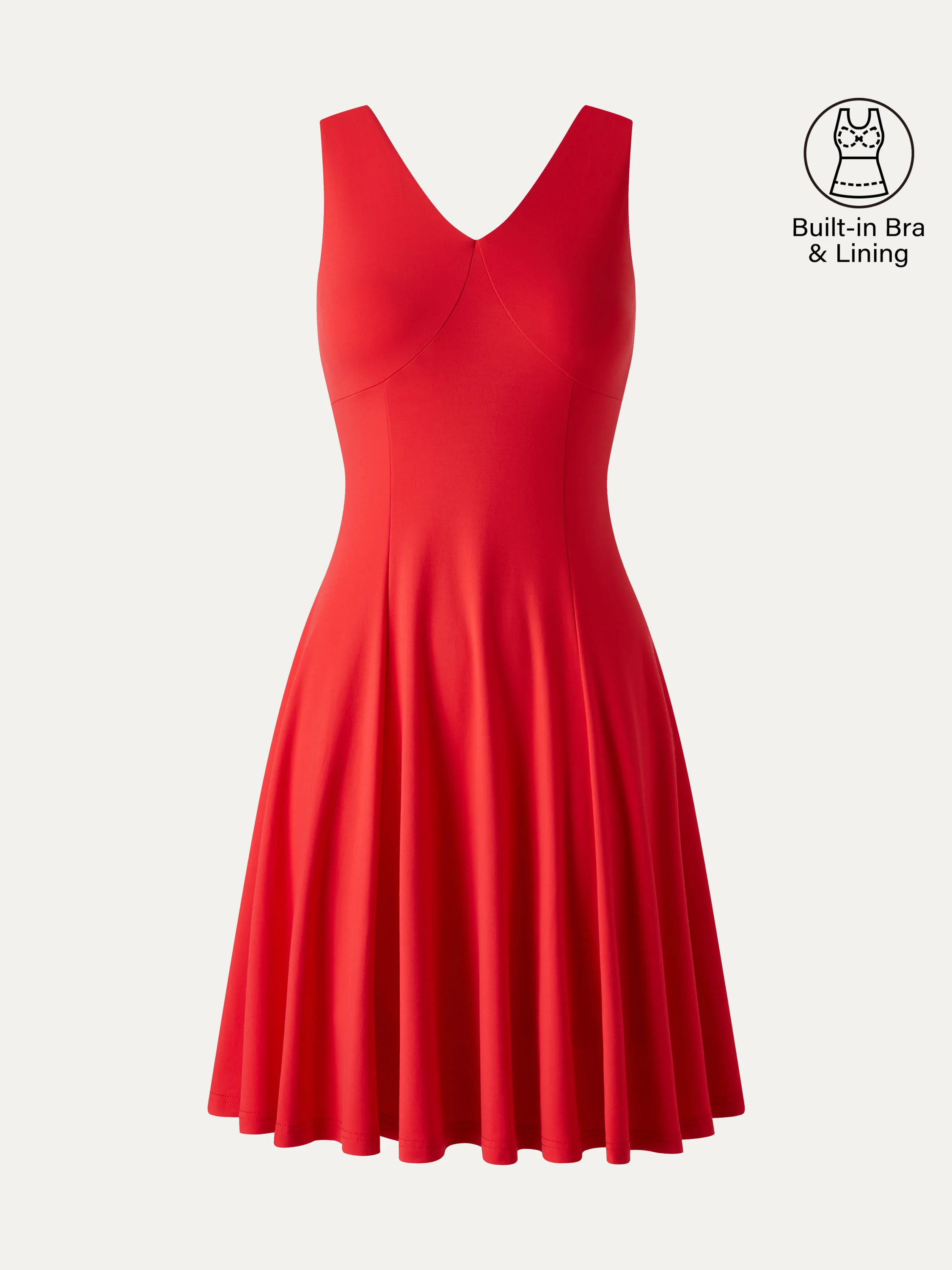 CoolTouch V-Neck Travel Mini Dress with Pockets - Image 6