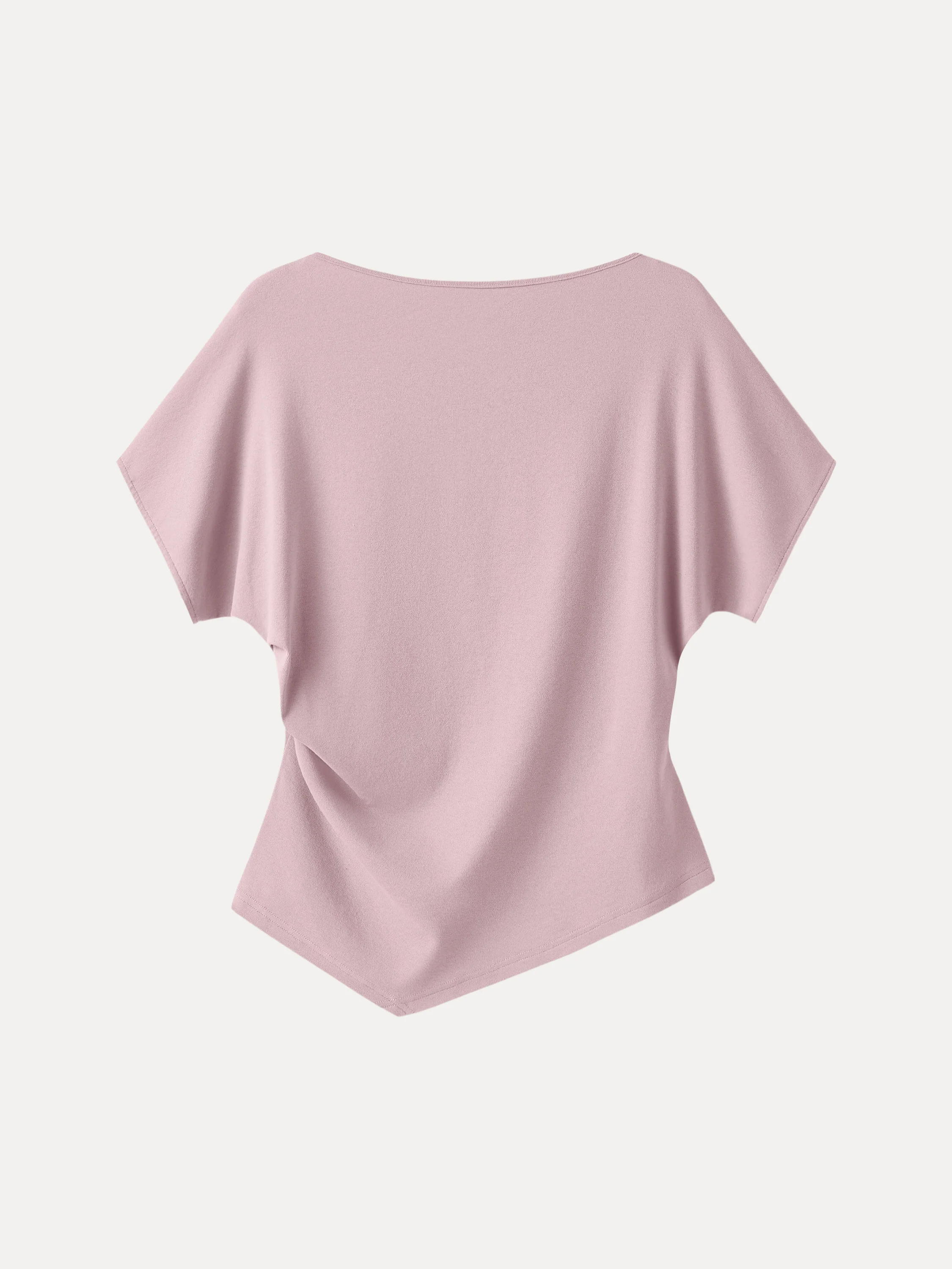Cotton Lyocell Boatneck Angled Summer Tee - Image 14