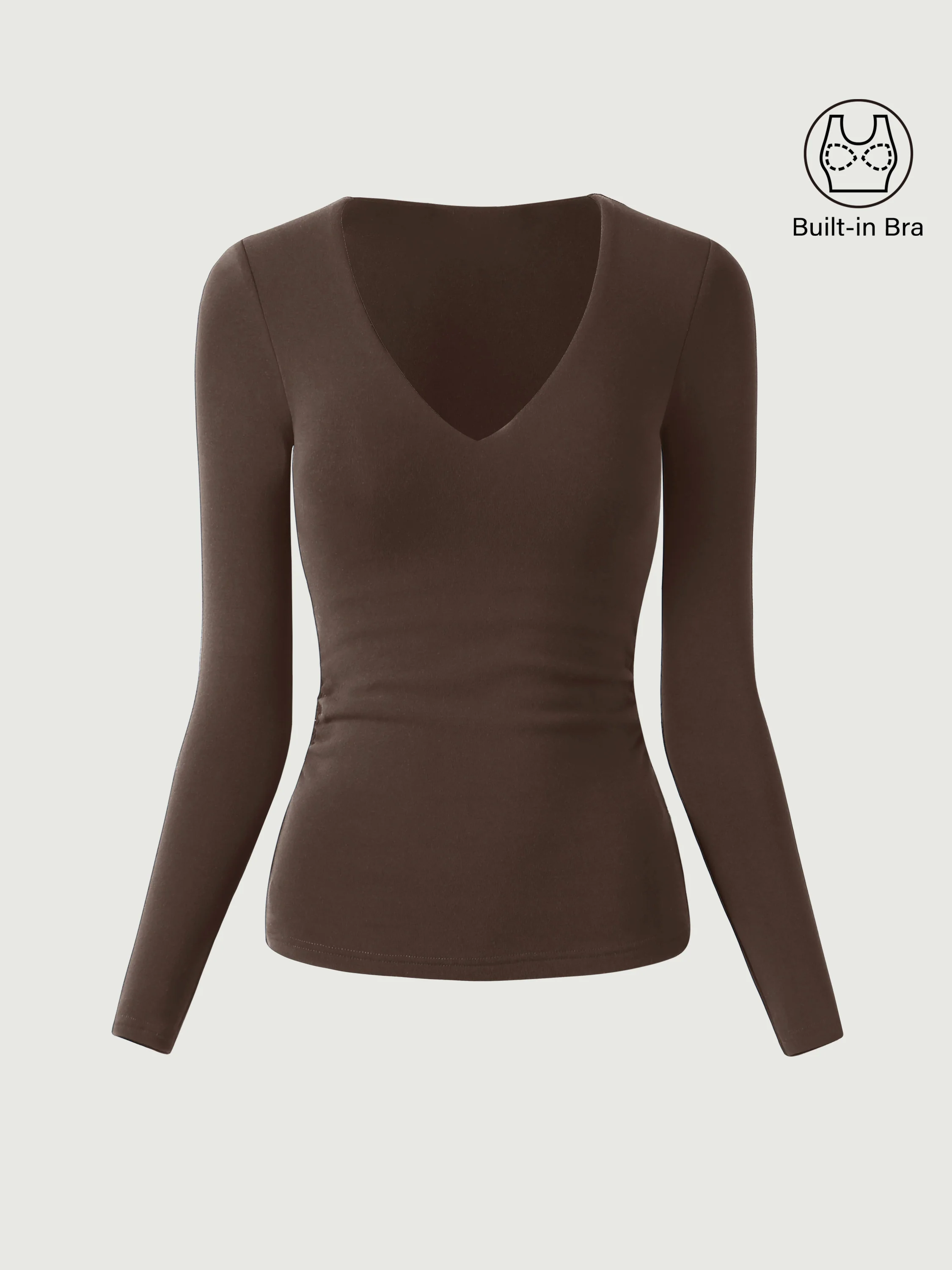 V-Neck Ruched Sides Bra Top - Image 7