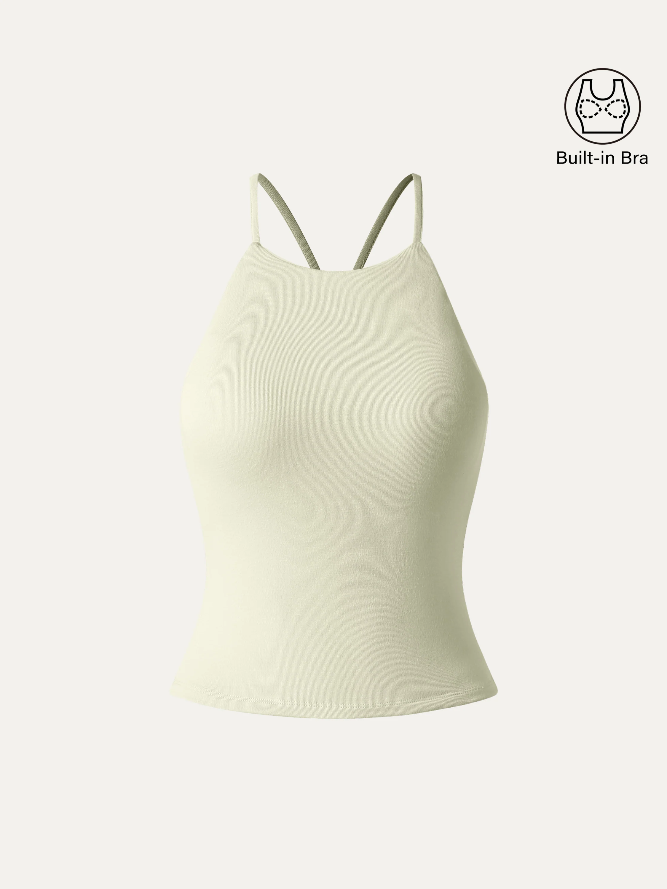 Tie Back Bandless Crop Bra Tank Top - Image 5