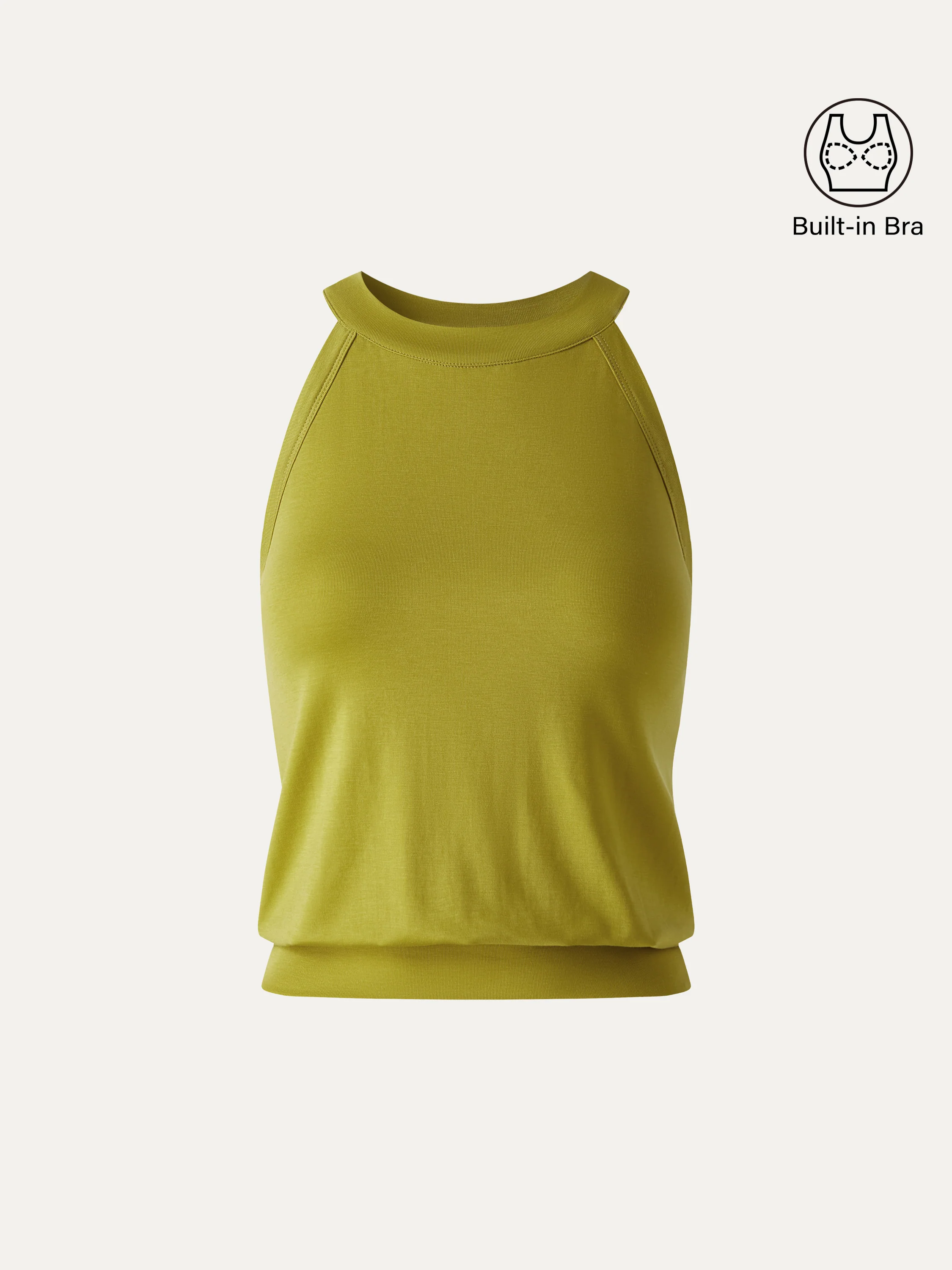 Halter Neck Banded Hem Bra Tank - Image 7