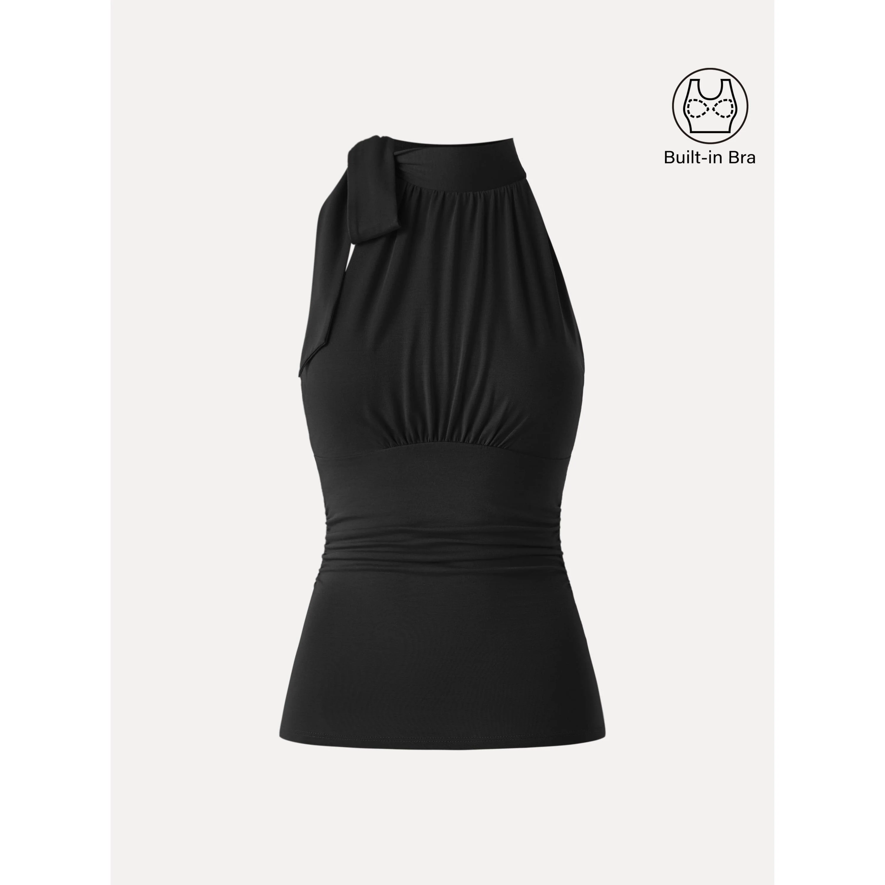 High Tie Neck New Airy Bra Tank