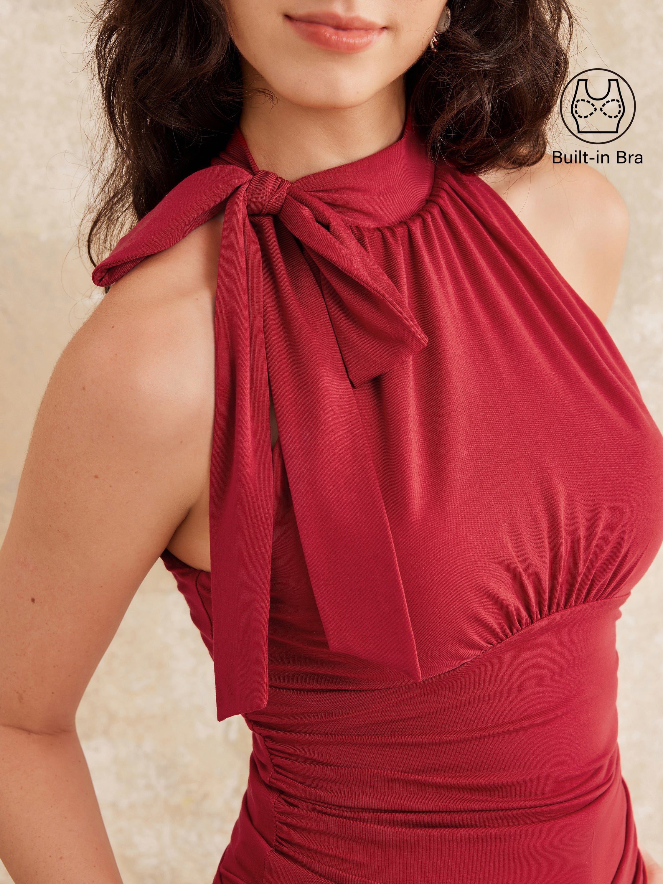 High Tie Neck New Airy Bra Tank - Image 6