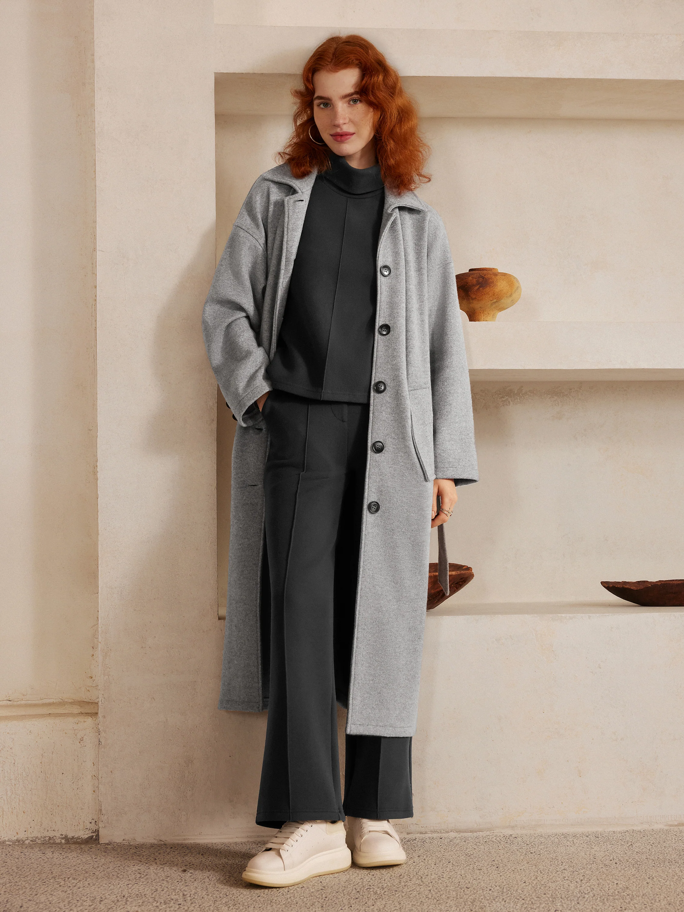 High Waisted Straight Leg Pull On Pant - Image 11