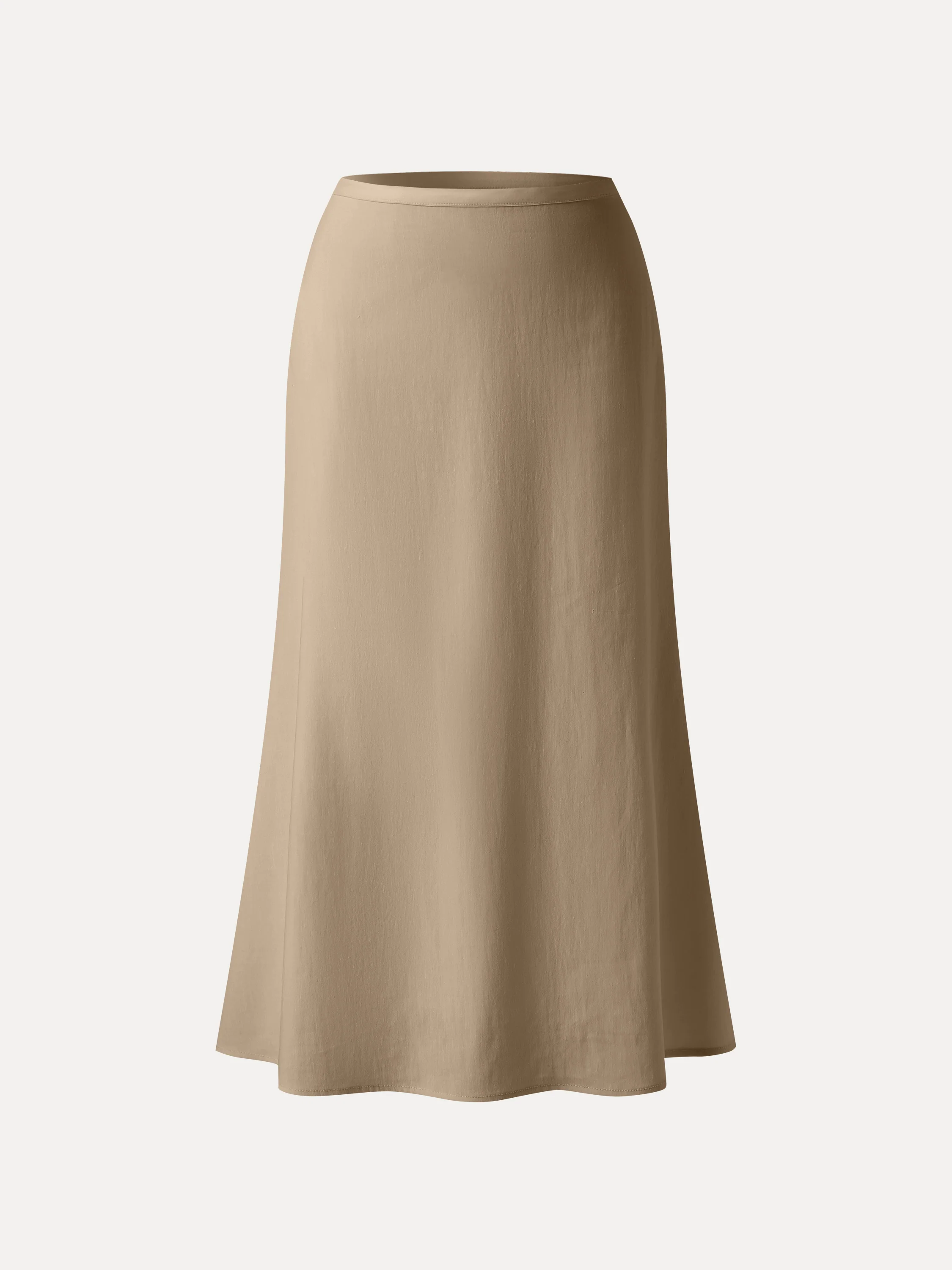 Lyocell-Linen Blend Maxi Flared Pull-On Skirt - Image 12