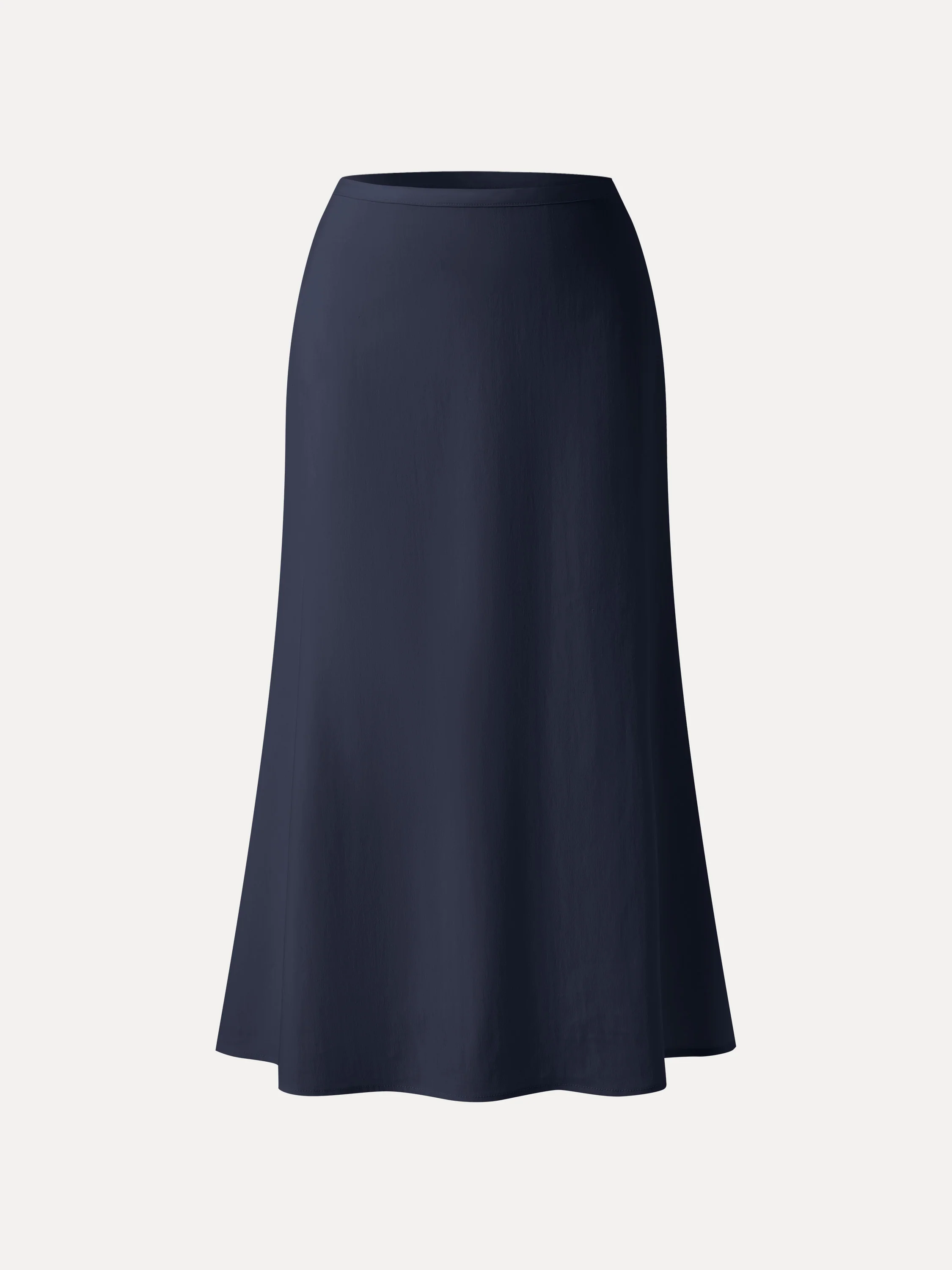 Lyocell-Linen Blend Maxi Flared Pull-On Skirt - Image 14