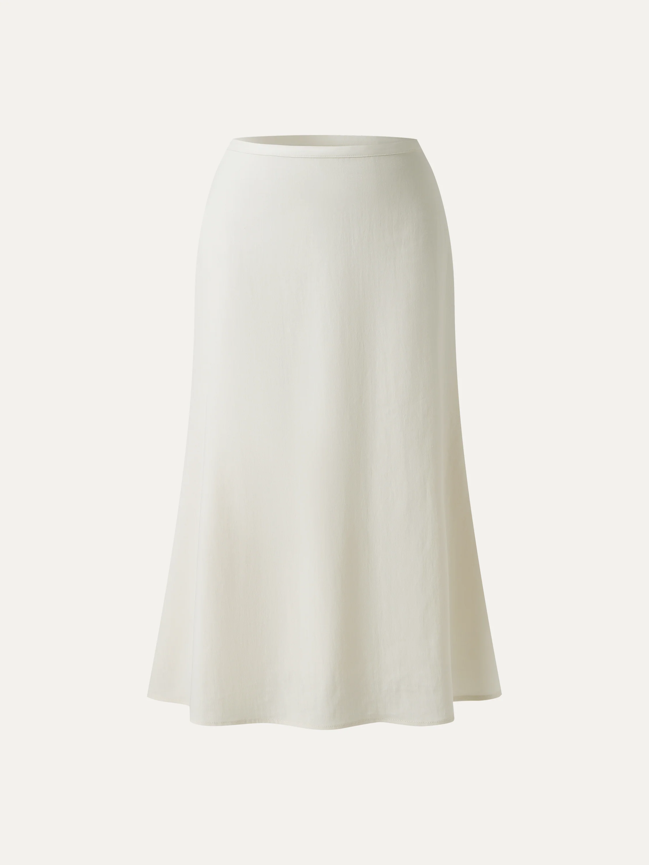 Lyocell-Linen Blend Maxi Flared Pull-On Skirt - Image 16
