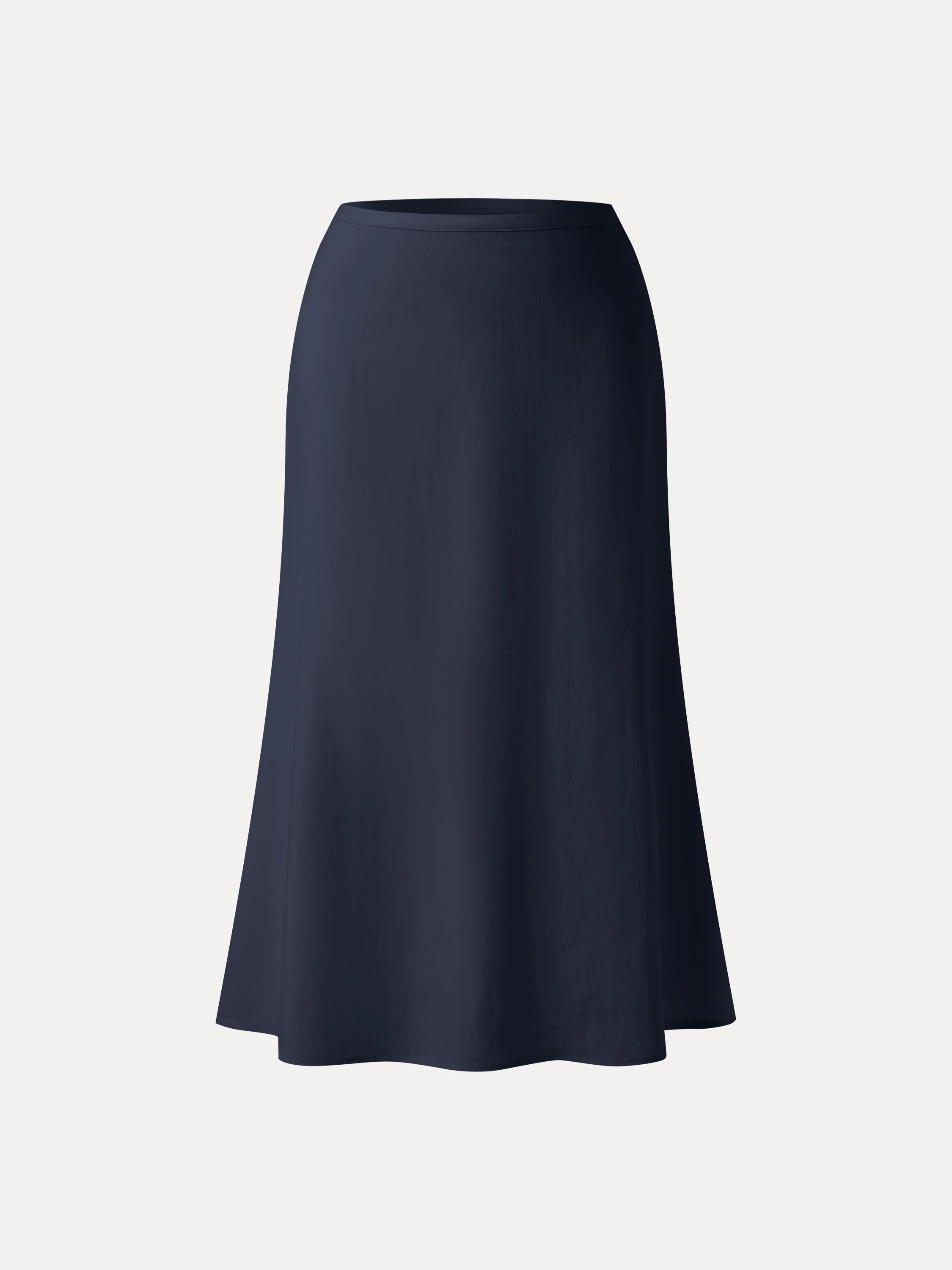 Lyocell-Linen Blend Maxi Flared Pull-On Skirt - Image 19