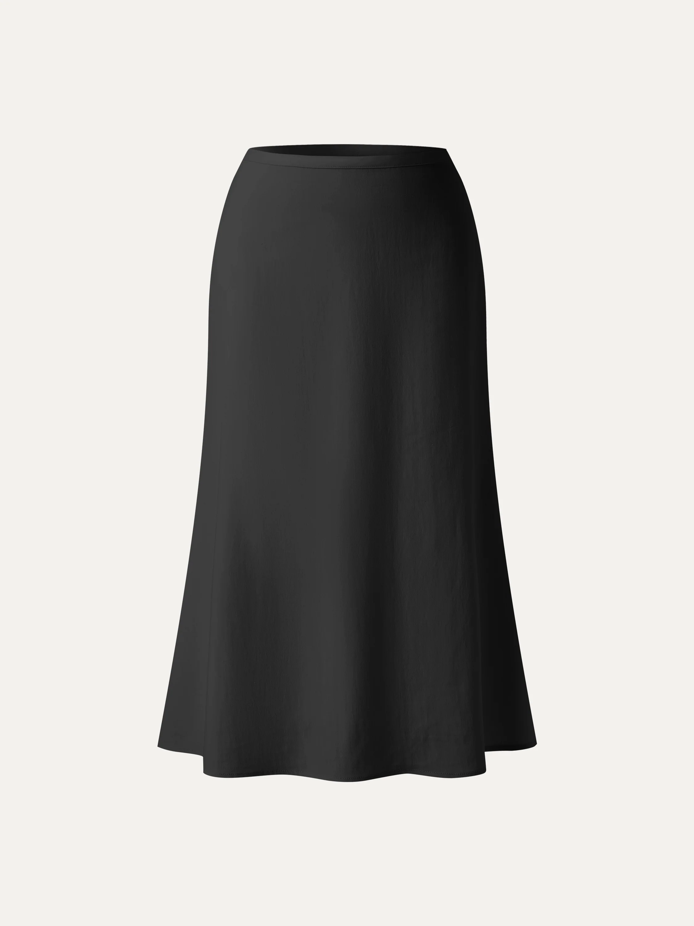Lyocell-Linen Blend Maxi Flared Pull-On Skirt - Image 20