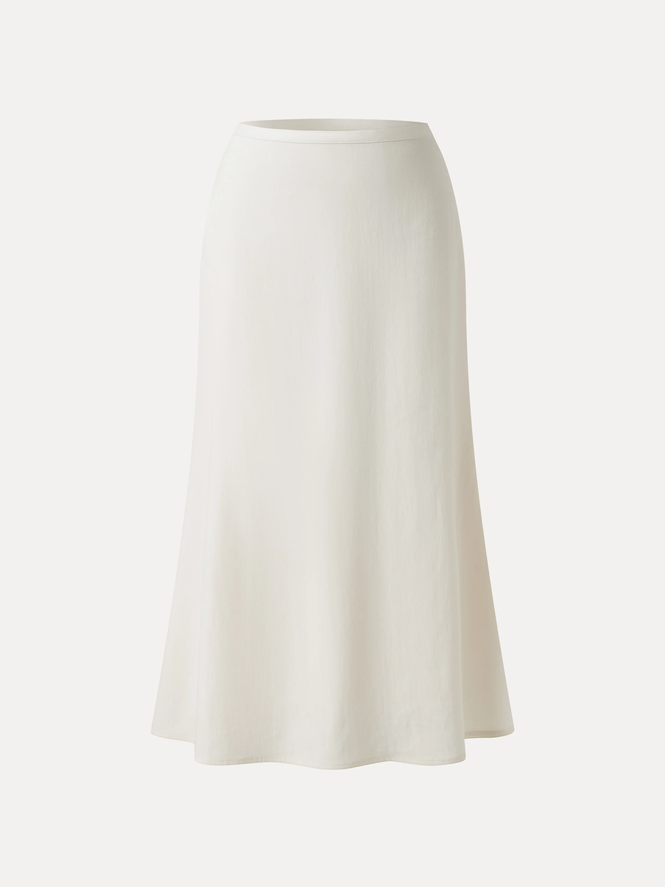 Lyocell-Linen Blend Maxi Flared Pull-On Skirt - Image 7