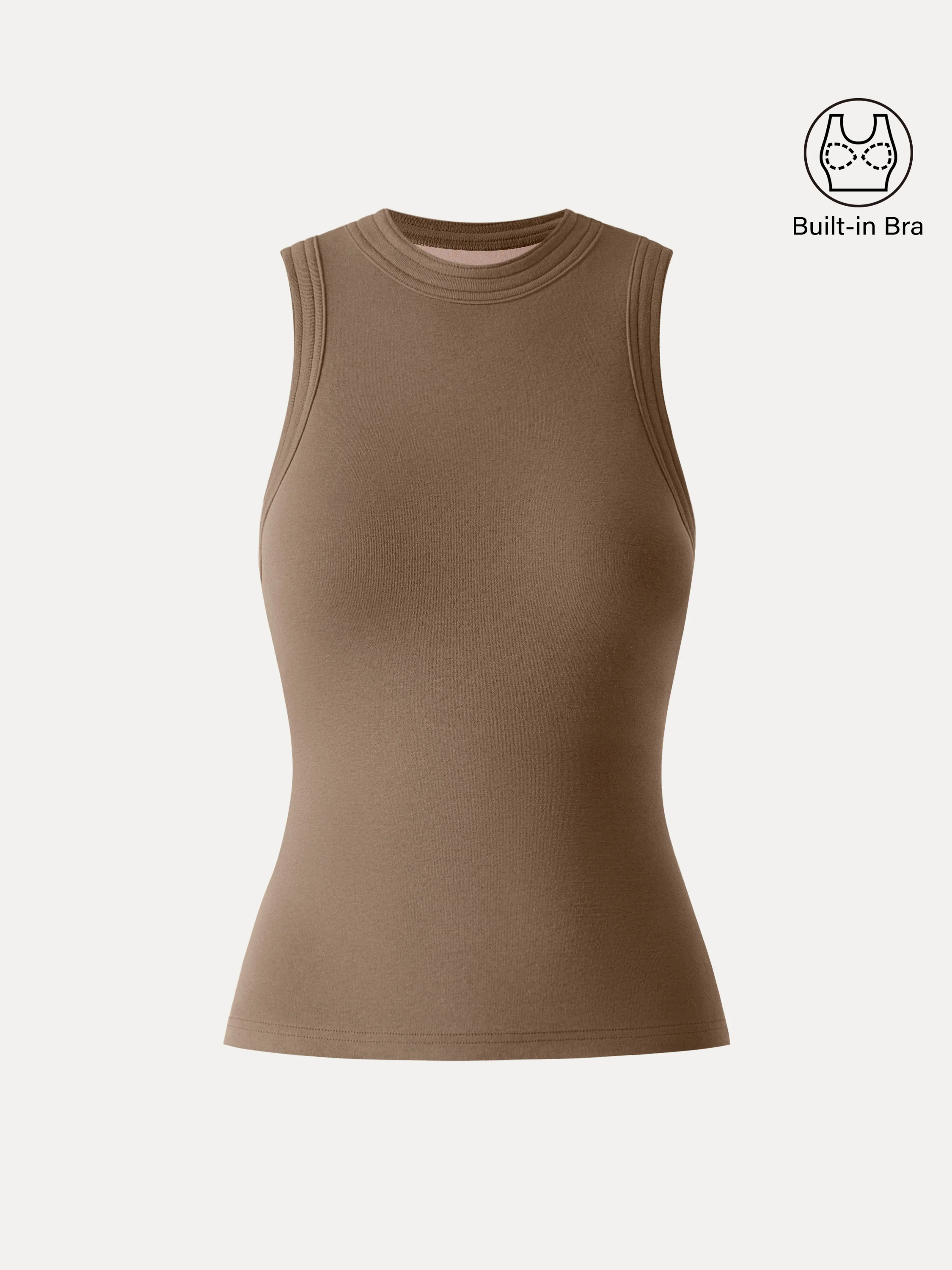 Lyocell Perkins Collar Bra Tank - Image 6