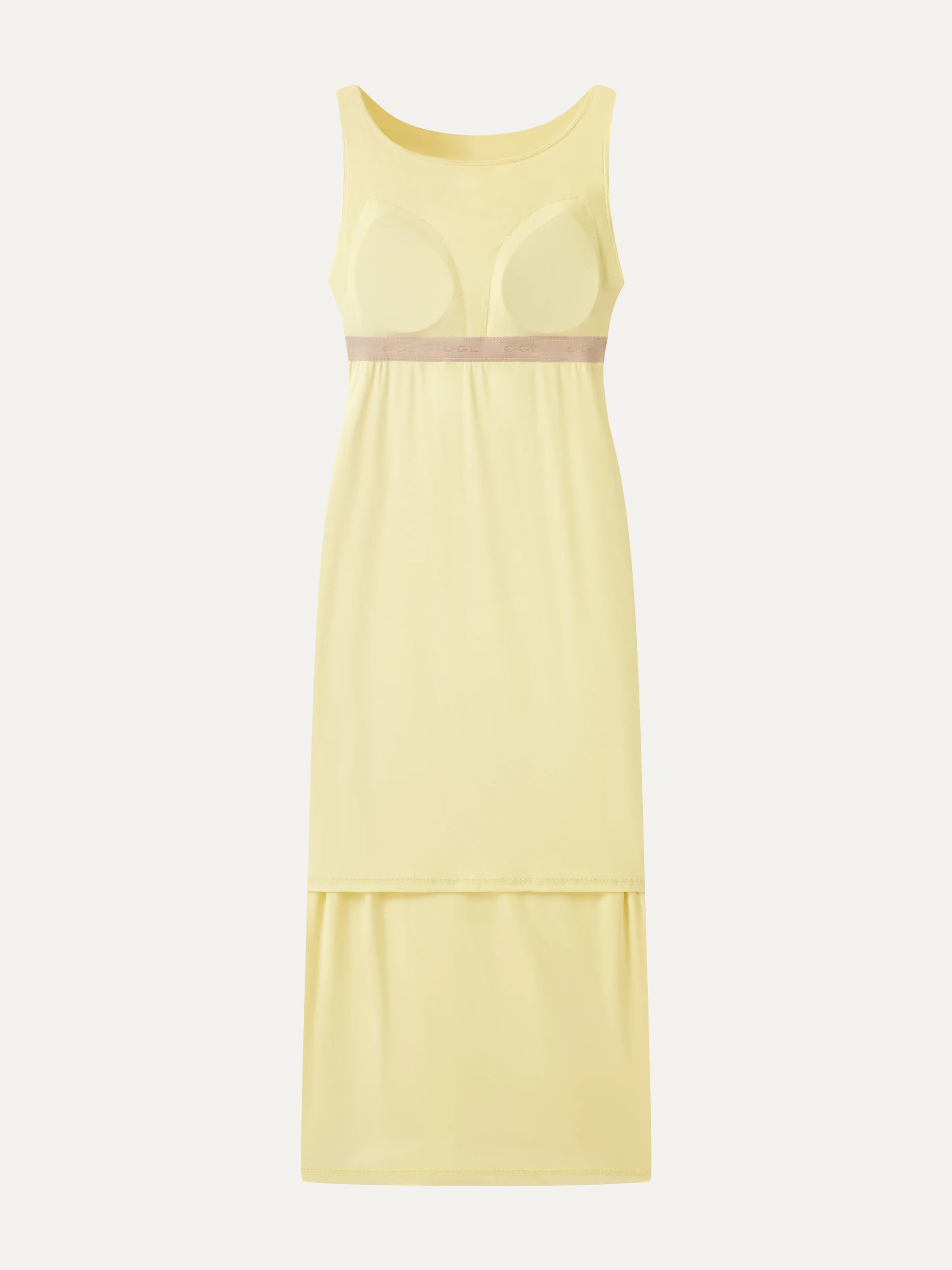 Matte Smooth Boatneck Ruched Midi Bra Dress - Image 6