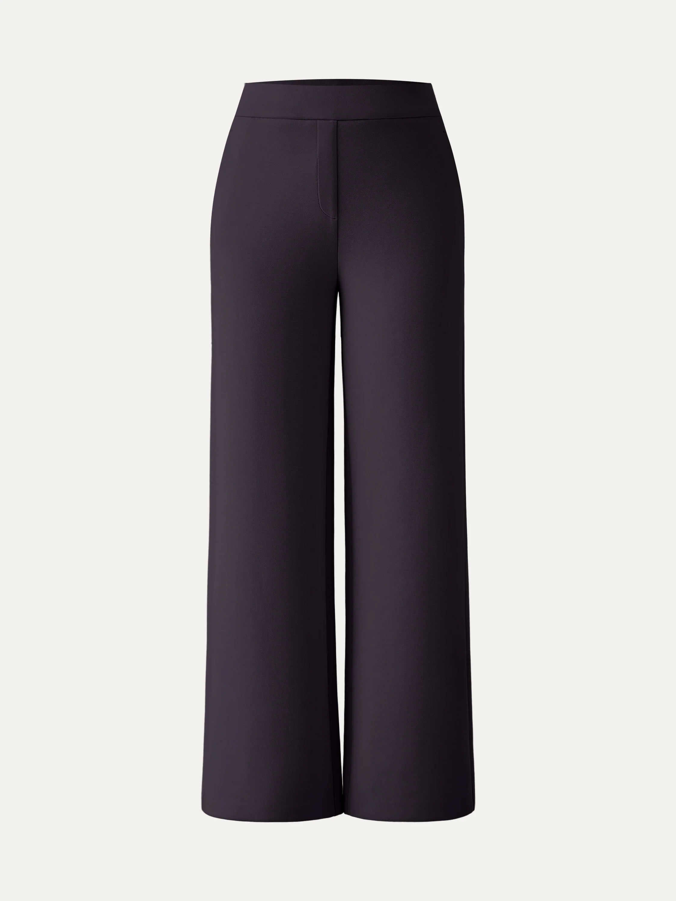 Textured Mid Rise Pull-on Straight Pant with Pockets - Image 8