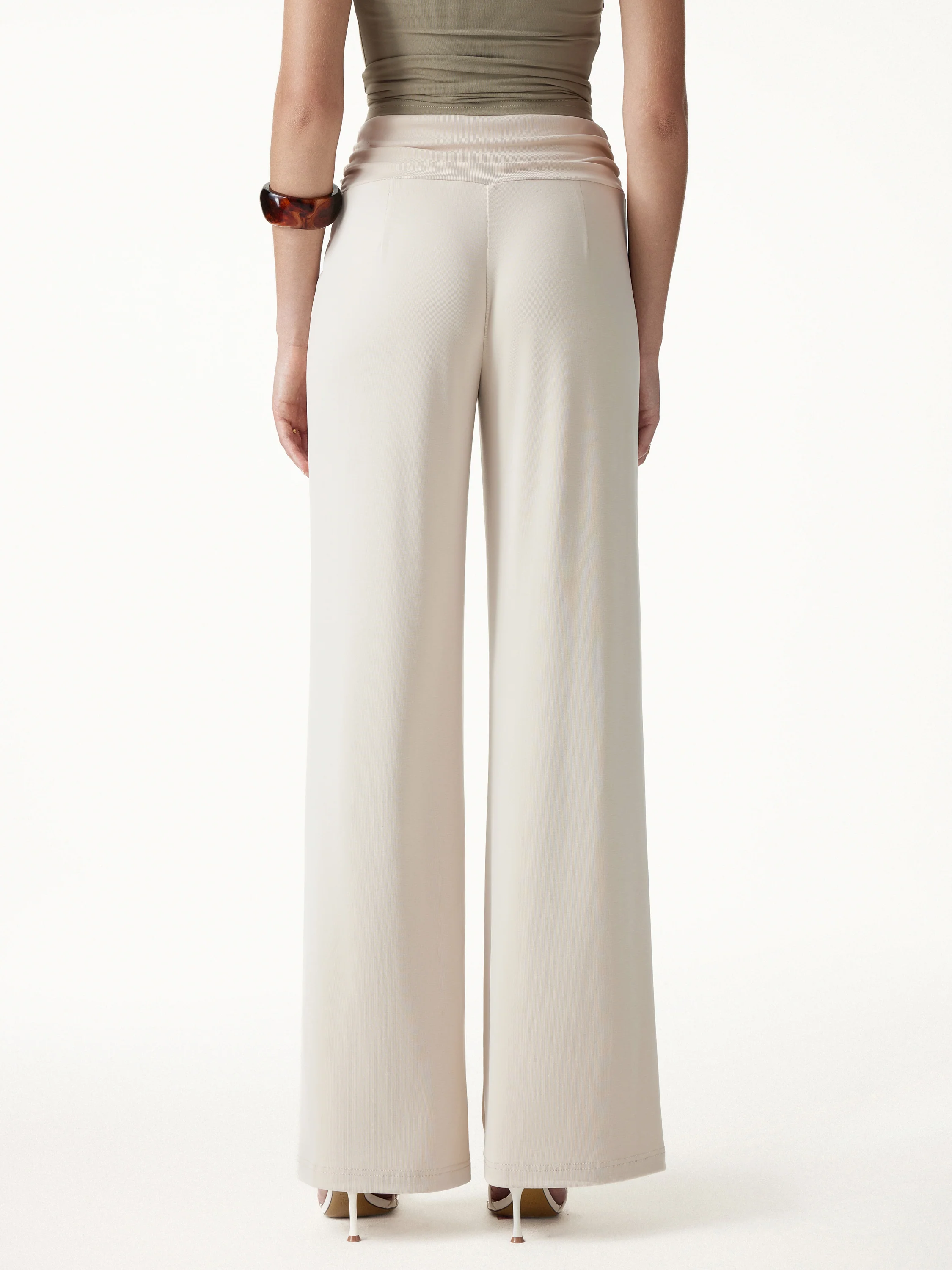 Mid-Rise Relaxed Wide-Leg Lounge Pants - Image 5