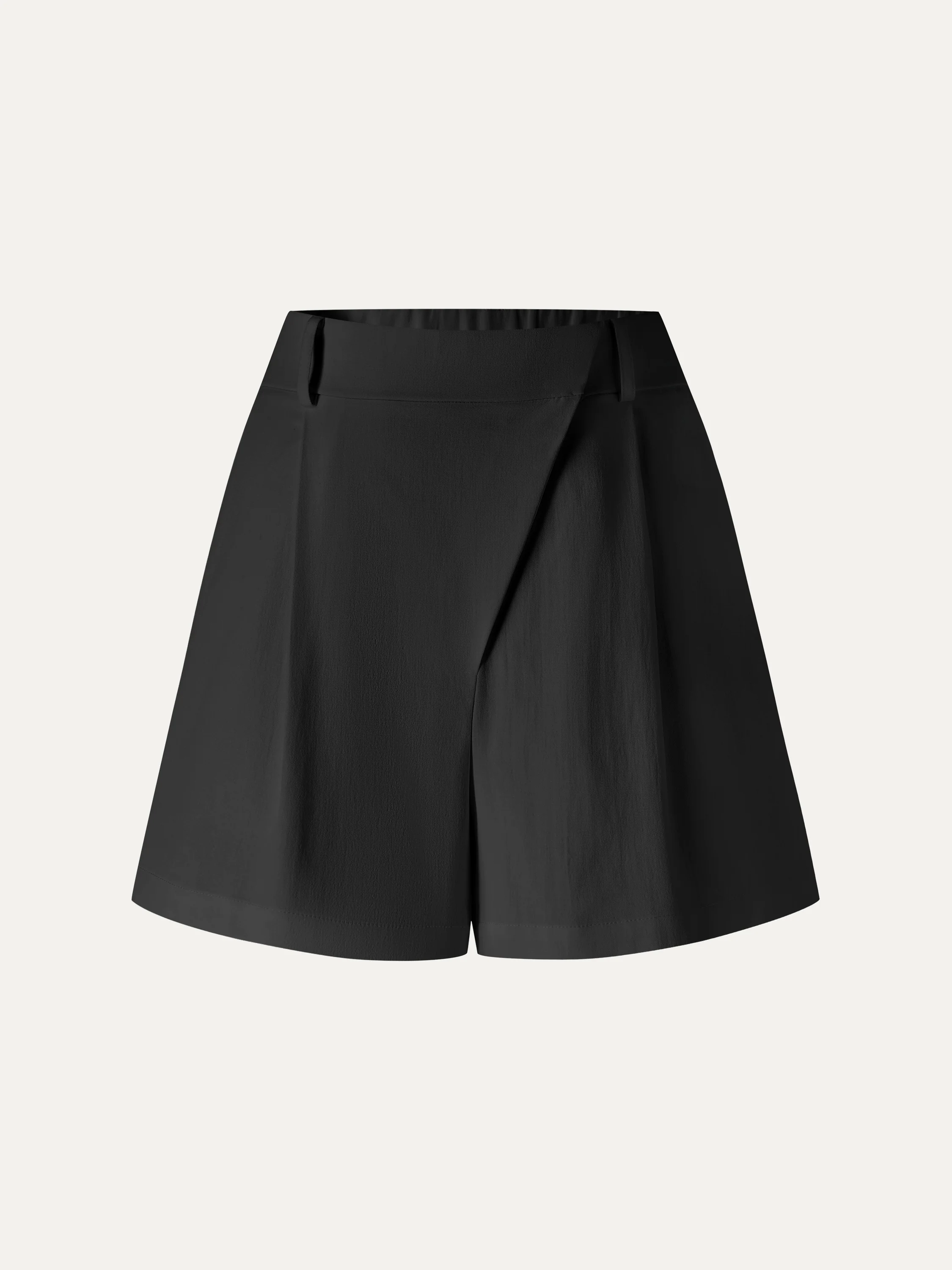 Not-See-Thru Linen-Like A-Line Shorts - Image 11