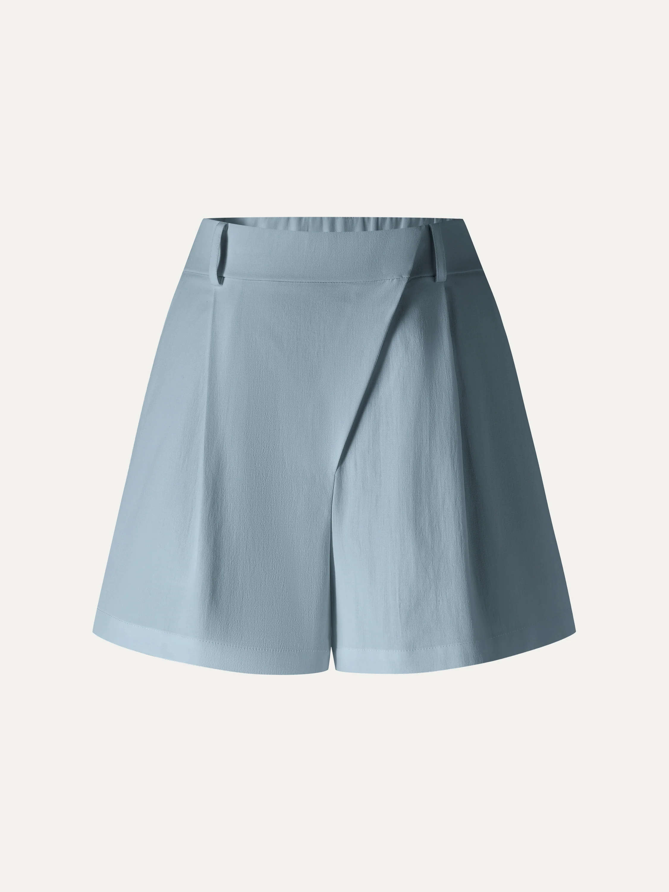 Not-See-Thru Linen-Like A-Line Shorts - Image 9