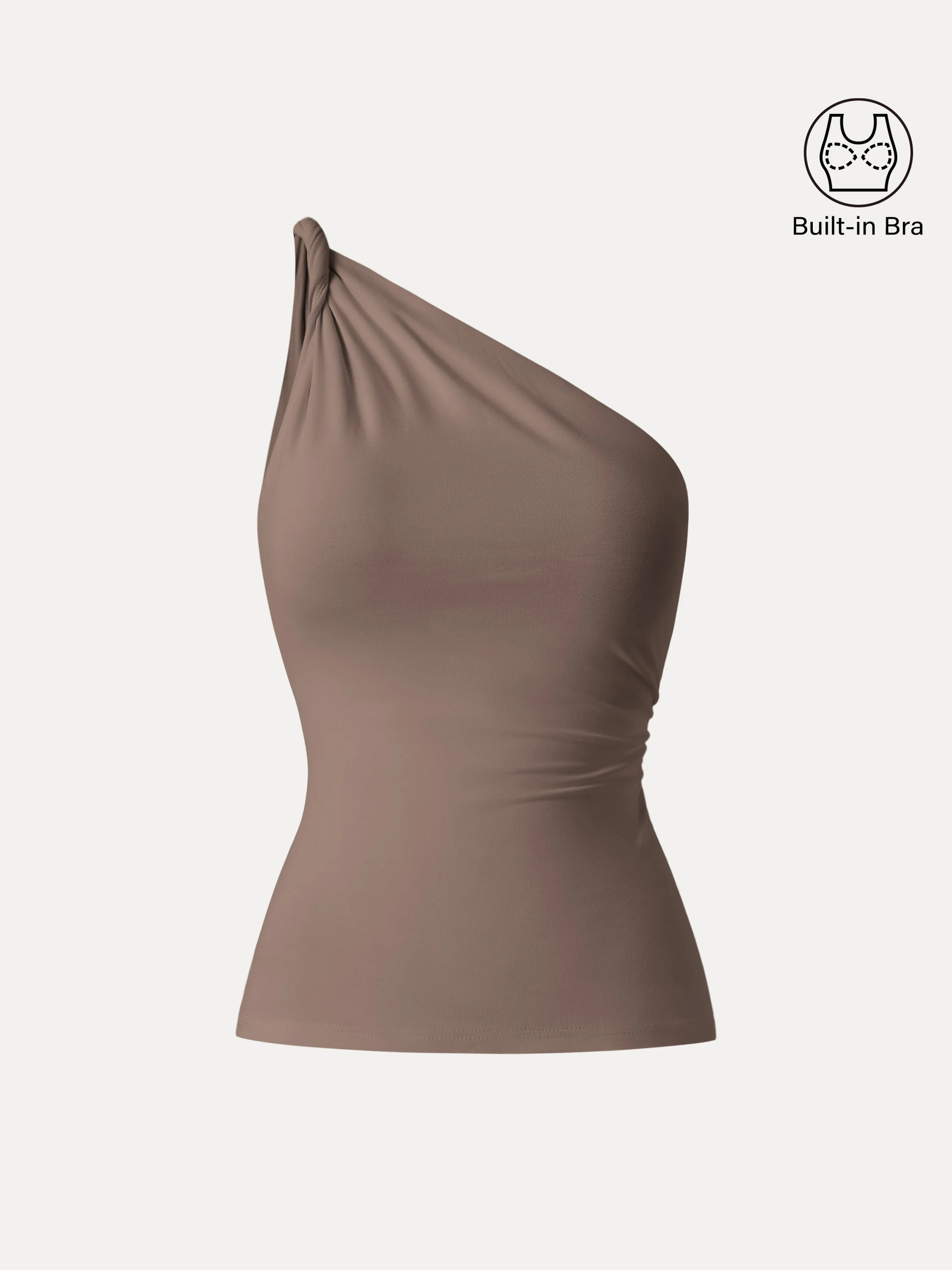 One Shoulder Twisted Bra Tank - Image 11