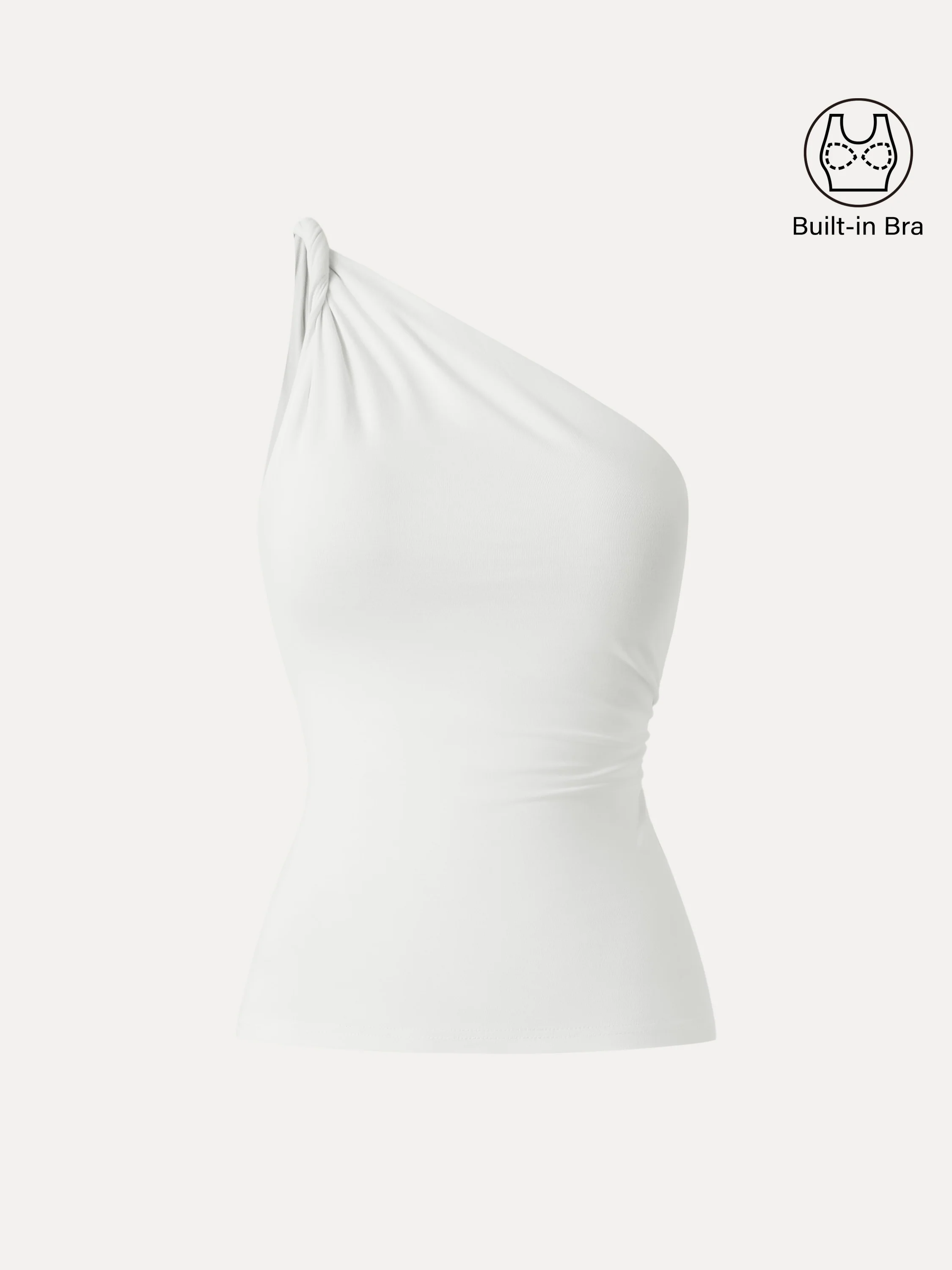One Shoulder Twisted Bra Tank - Image 7