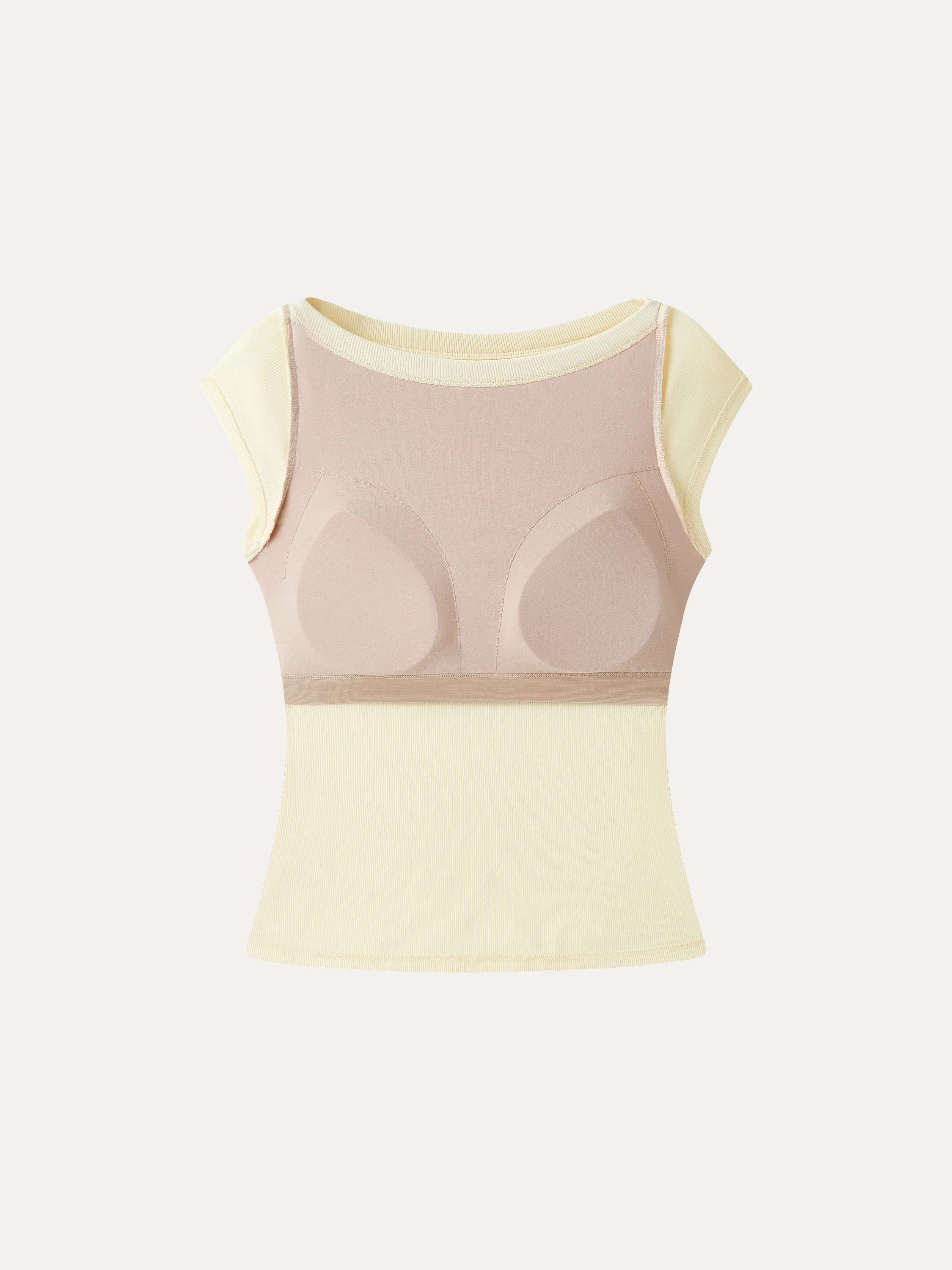 Plantive Boatneck Cap Sleeve Bra Top - Image 6
