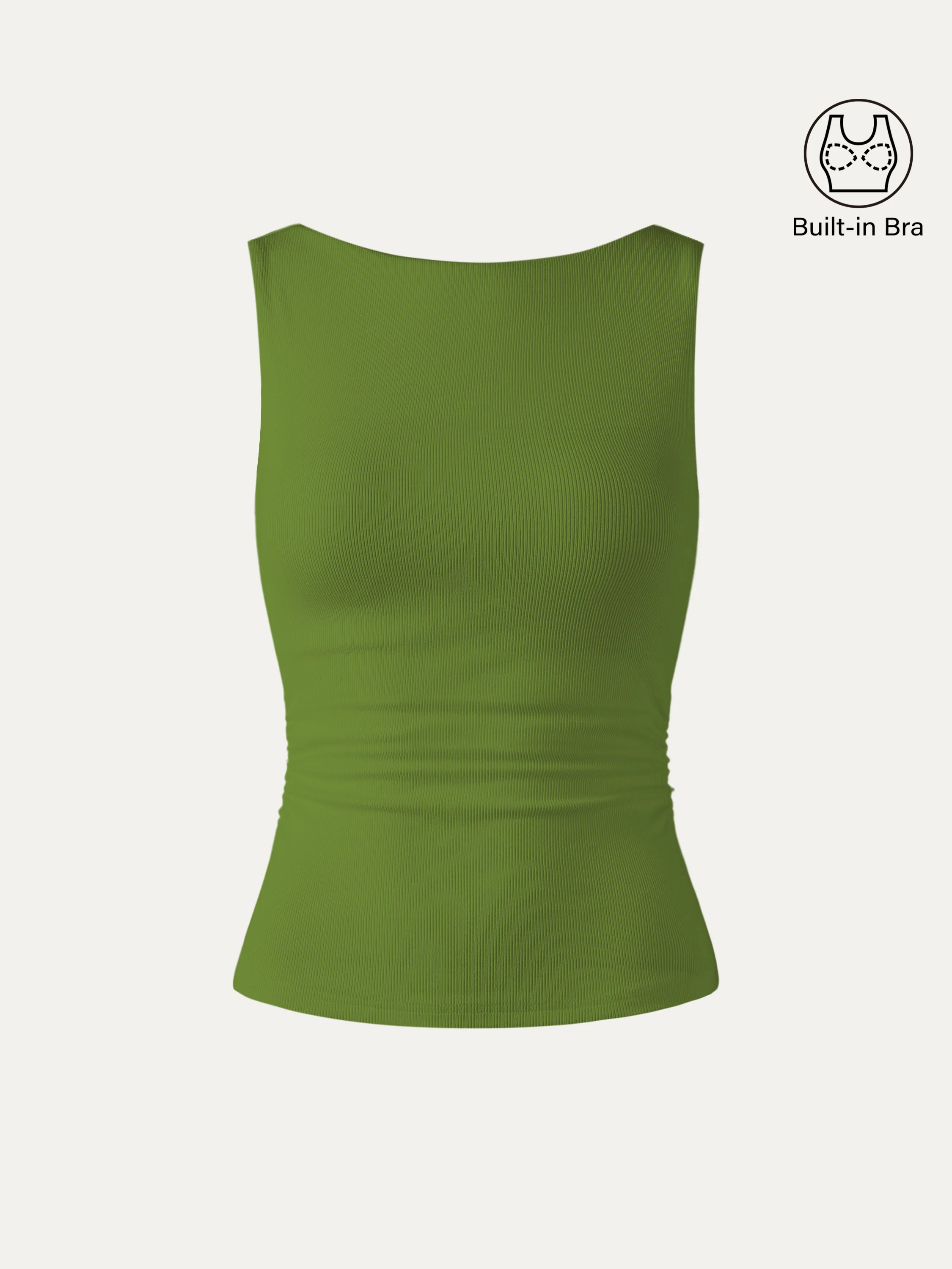 Elastic Open Back Bra Tank - Image 13