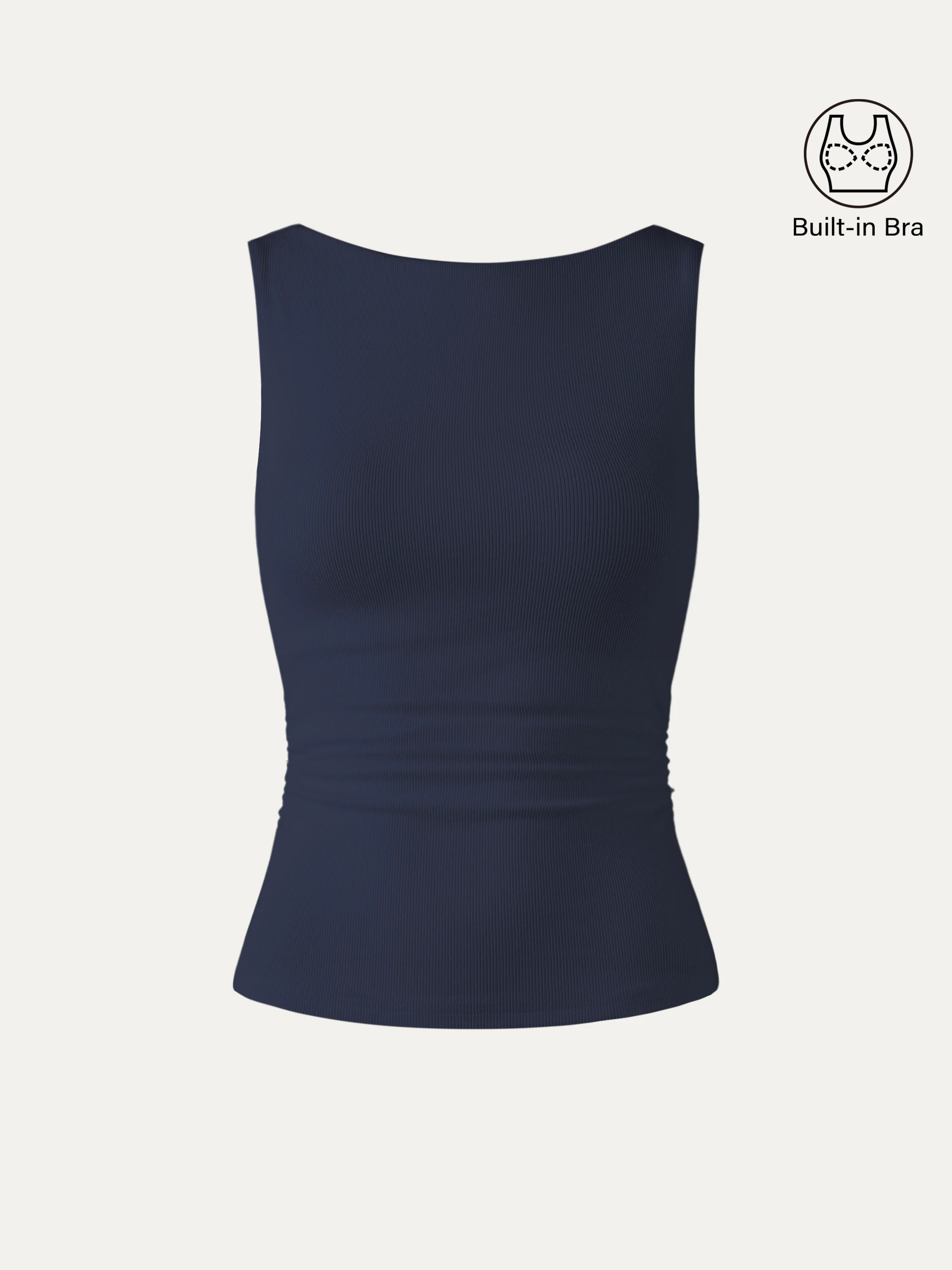Elastic Open Back Bra Tank - Image 15