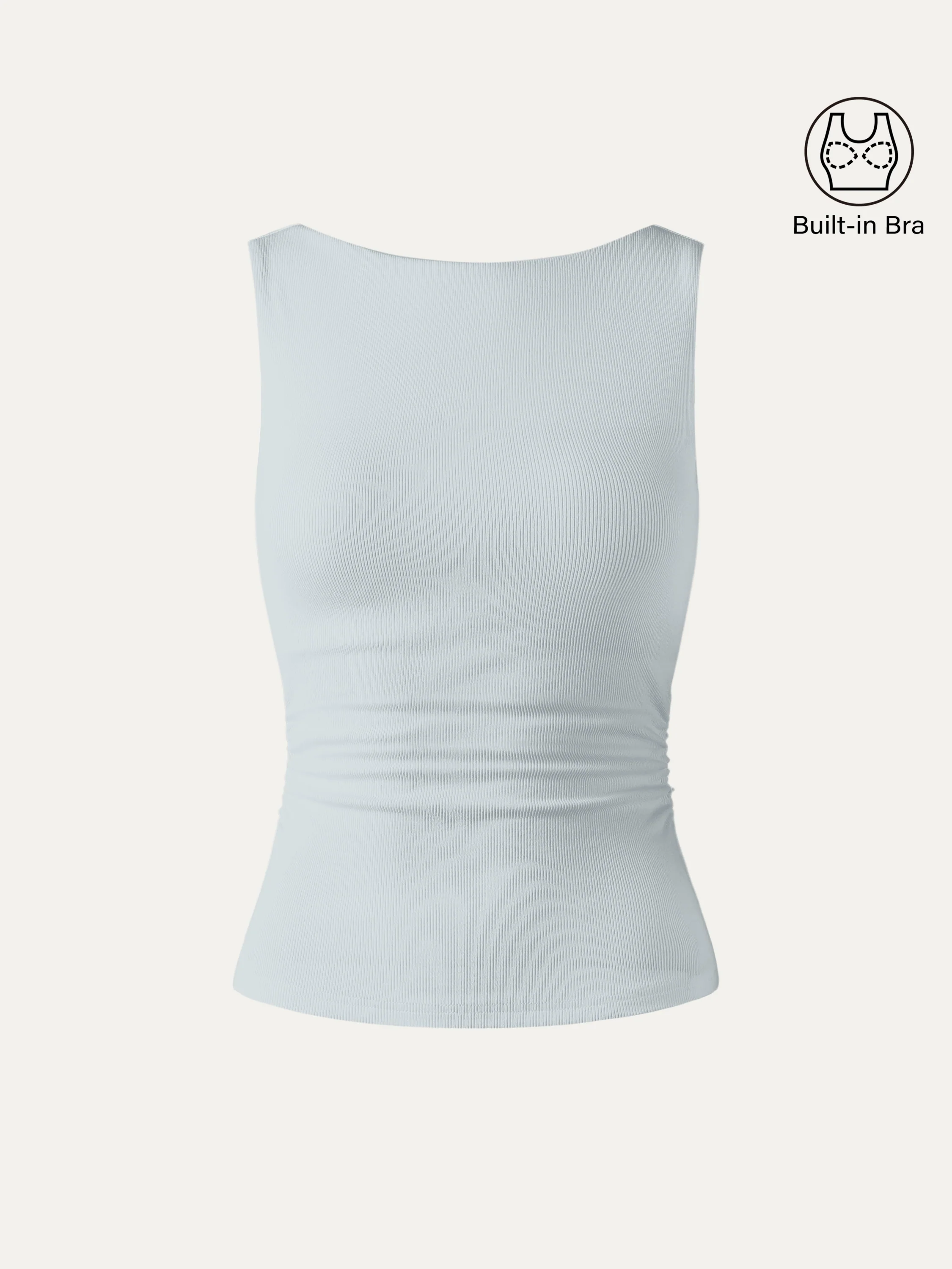 Elastic Open Back Bra Tank - Image 16