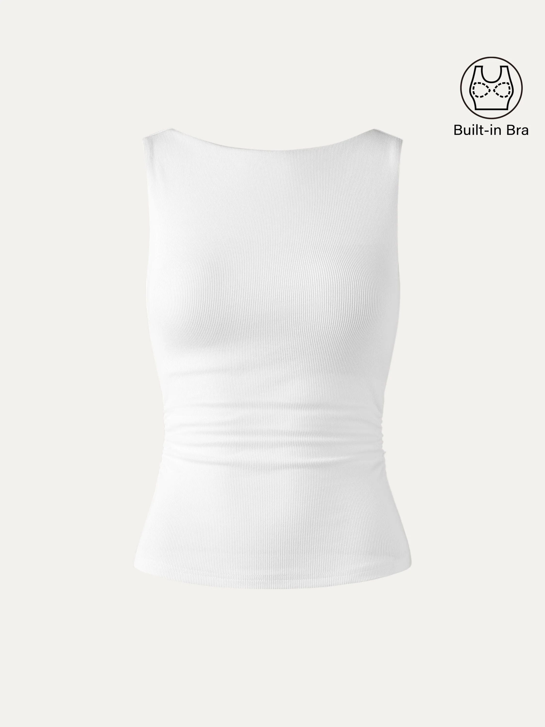 Elastic Open Back Bra Tank - Image 6