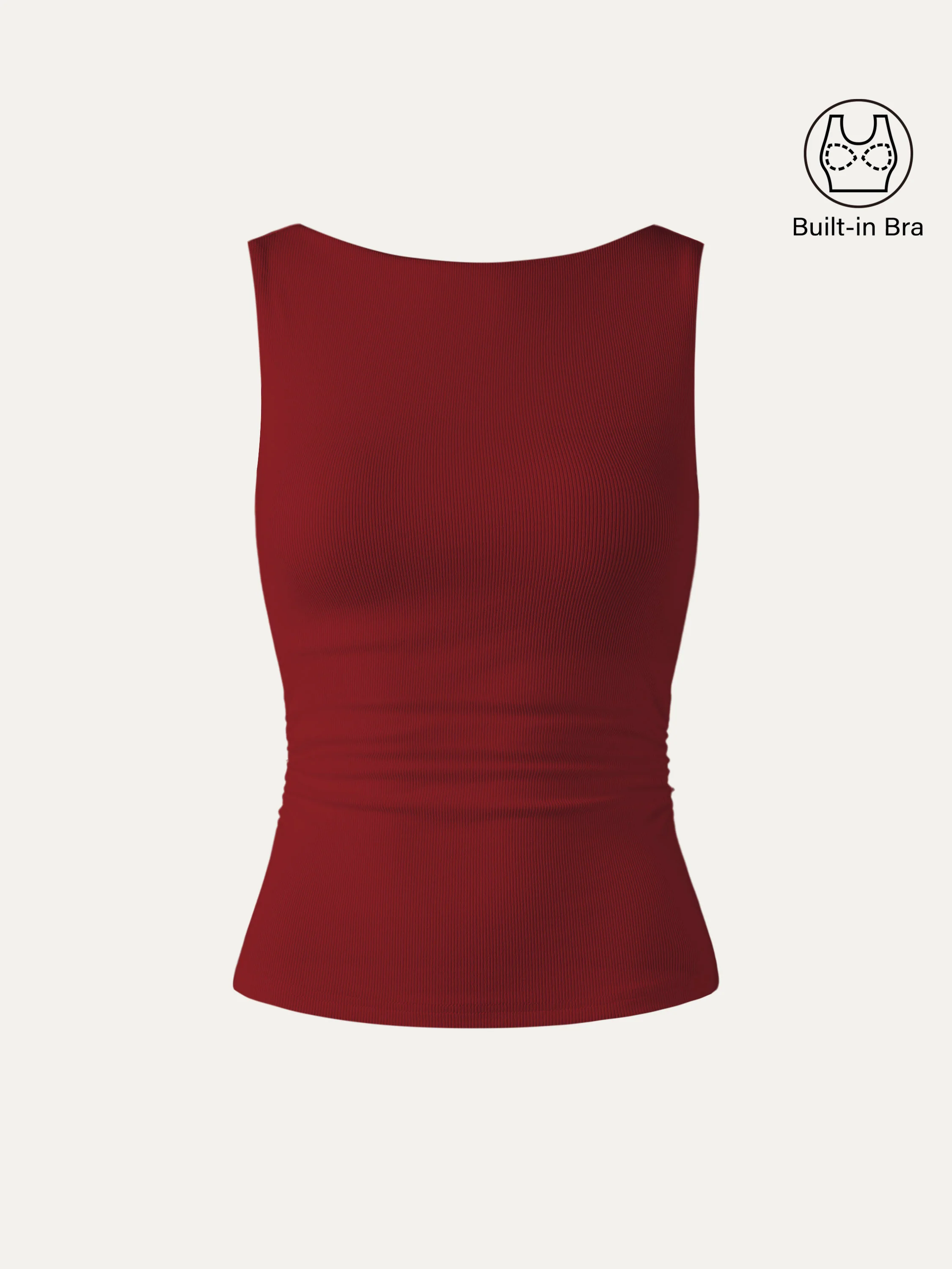 Elastic Open Back Bra Tank - Image 8