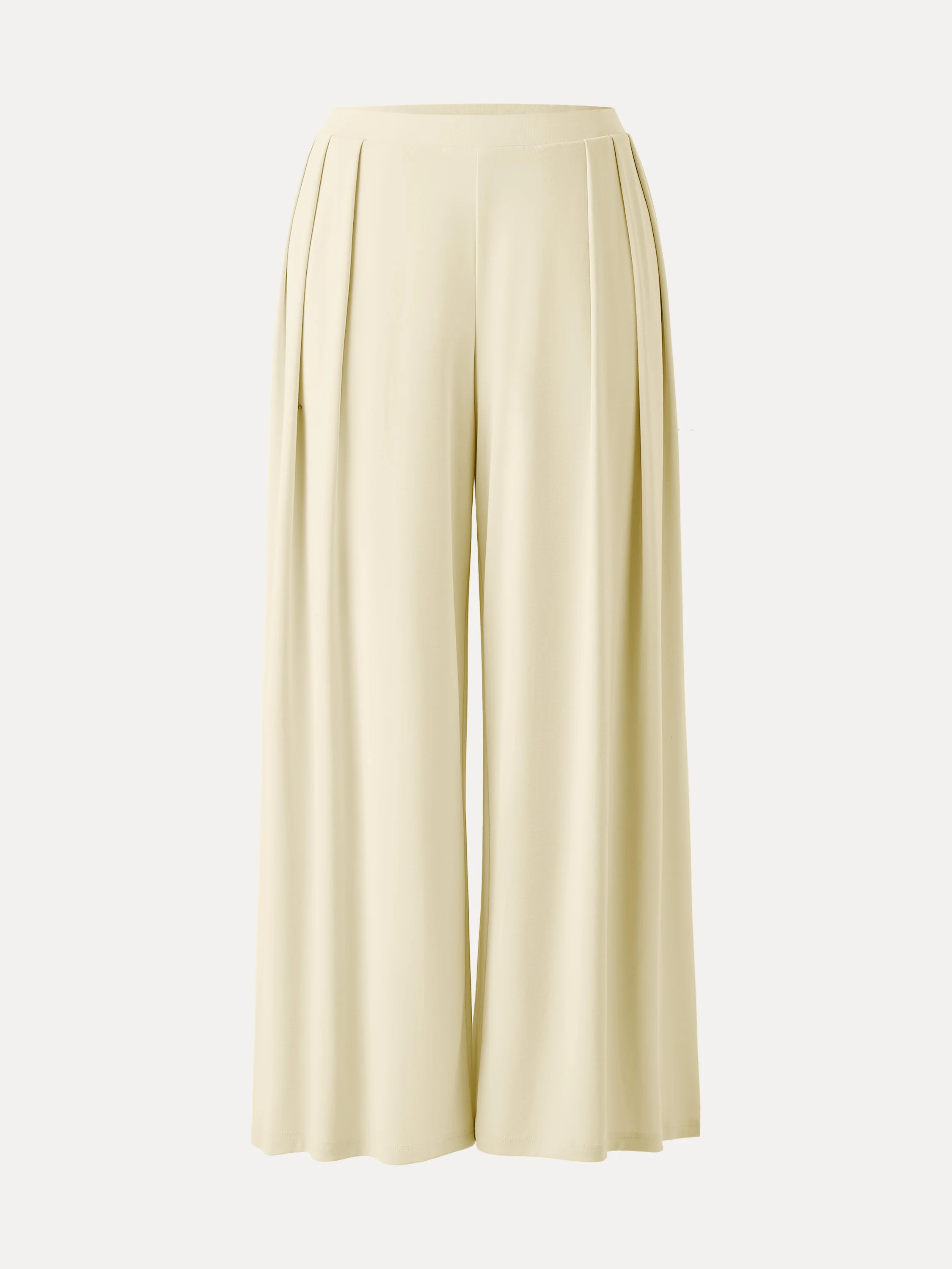 Sandwashed Mid Rise Pleated Wide Leg Palazzo Pant with Pockets - Image 15