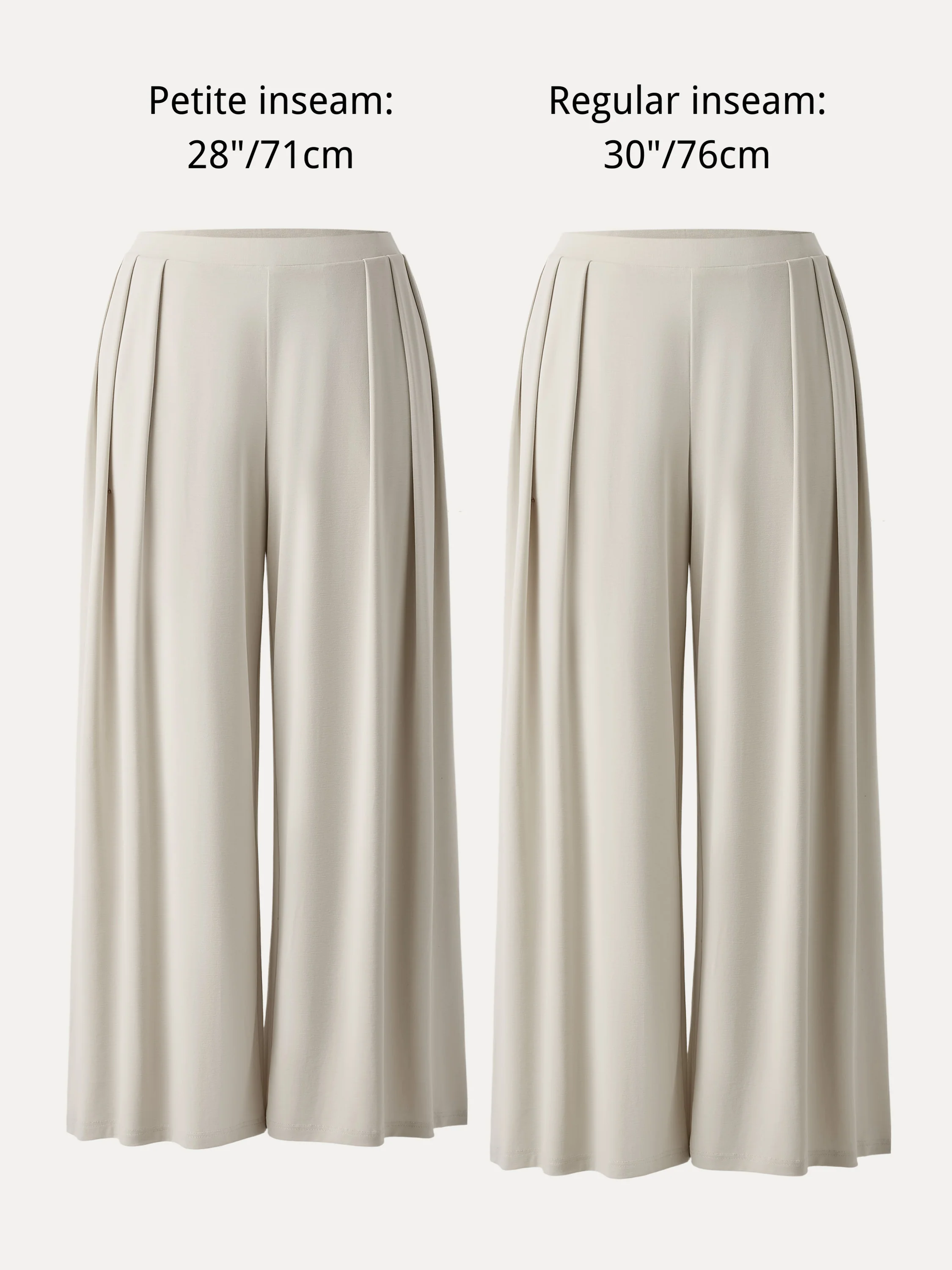 Sandwashed Mid Rise Pleated Wide Leg Palazzo Pant with Pockets - Image 6
