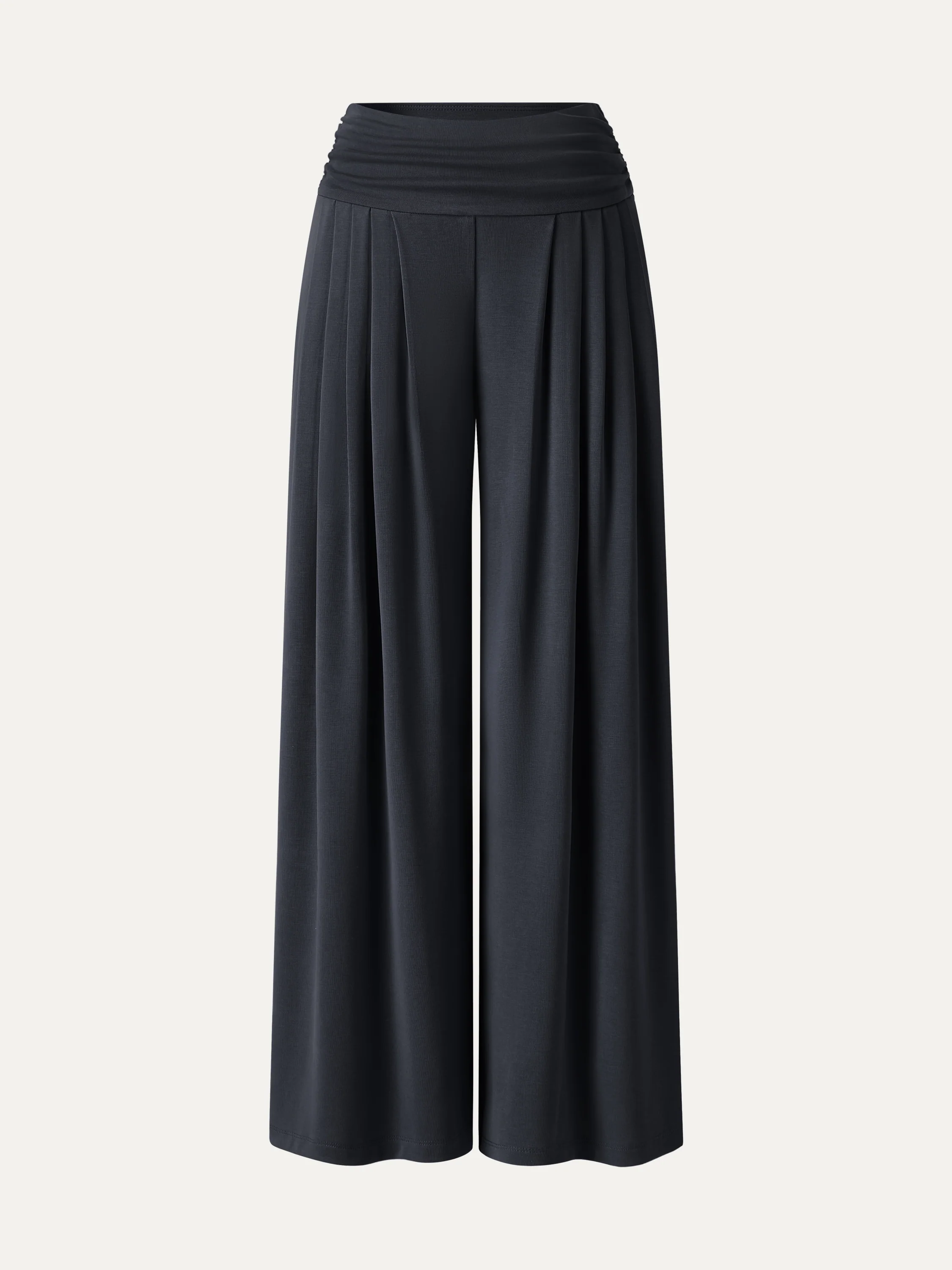 Sandwashed Super Flowy Tucked Palazzo Pant with Pockets - Image 13