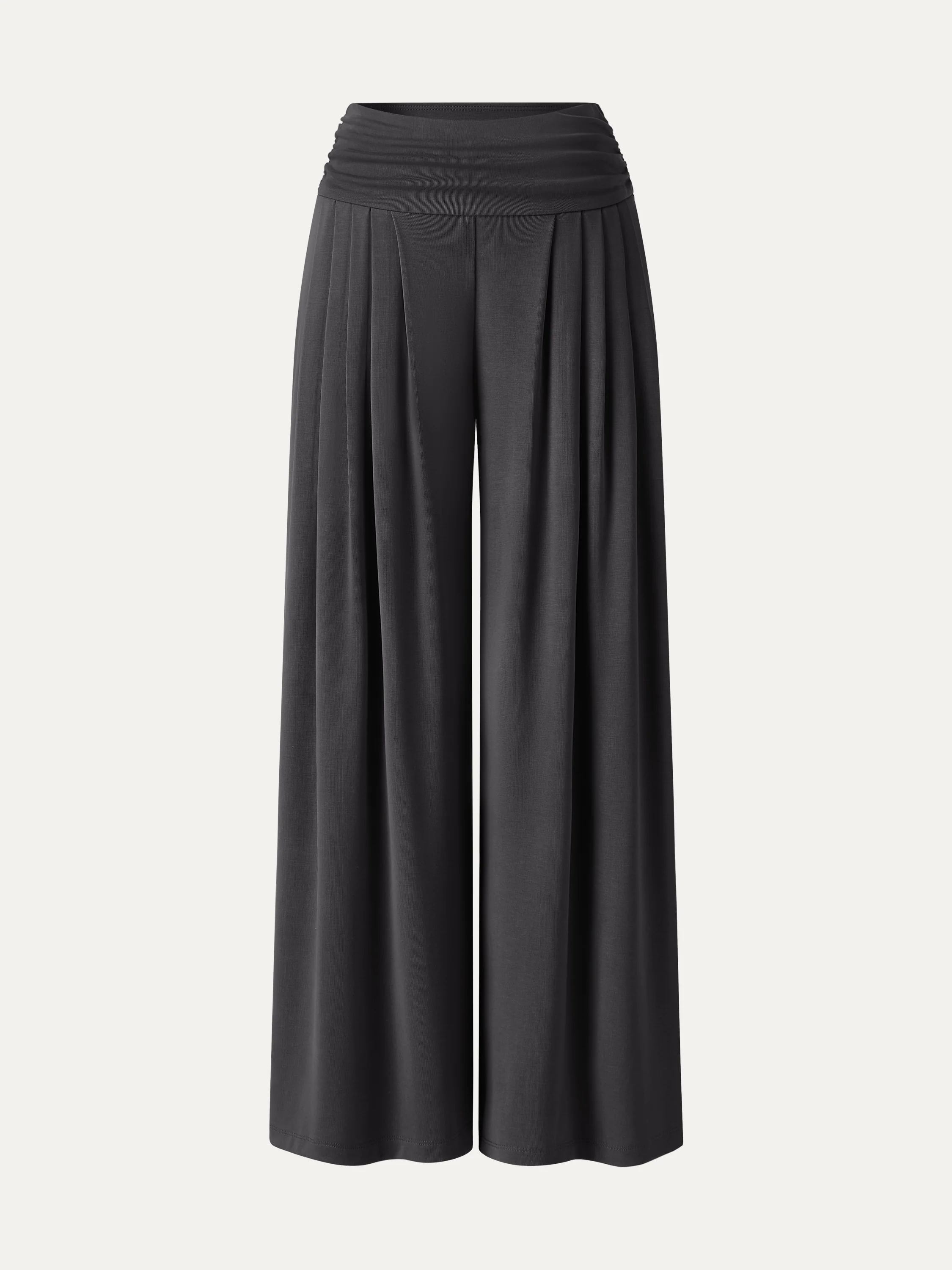 Sandwashed Super Flowy Tucked Palazzo Pant with Pockets - Image 14