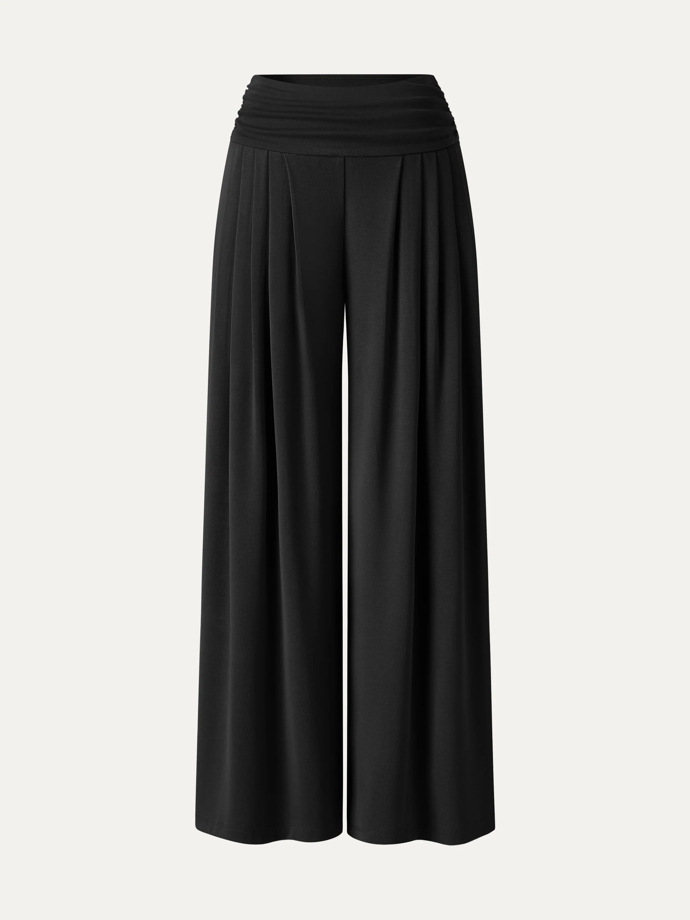 Sandwashed Super Flowy Tucked Palazzo Pant with Pockets - Image 15