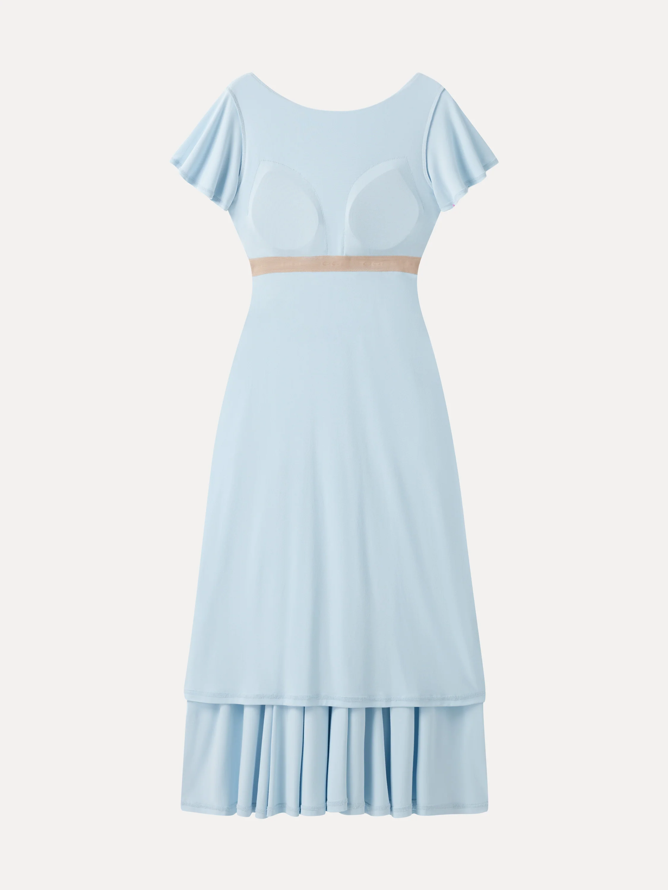 SkinKiss Boatneck Fit-and-Flare Maxi Travel Bra Dress with Pockets - Image 6
