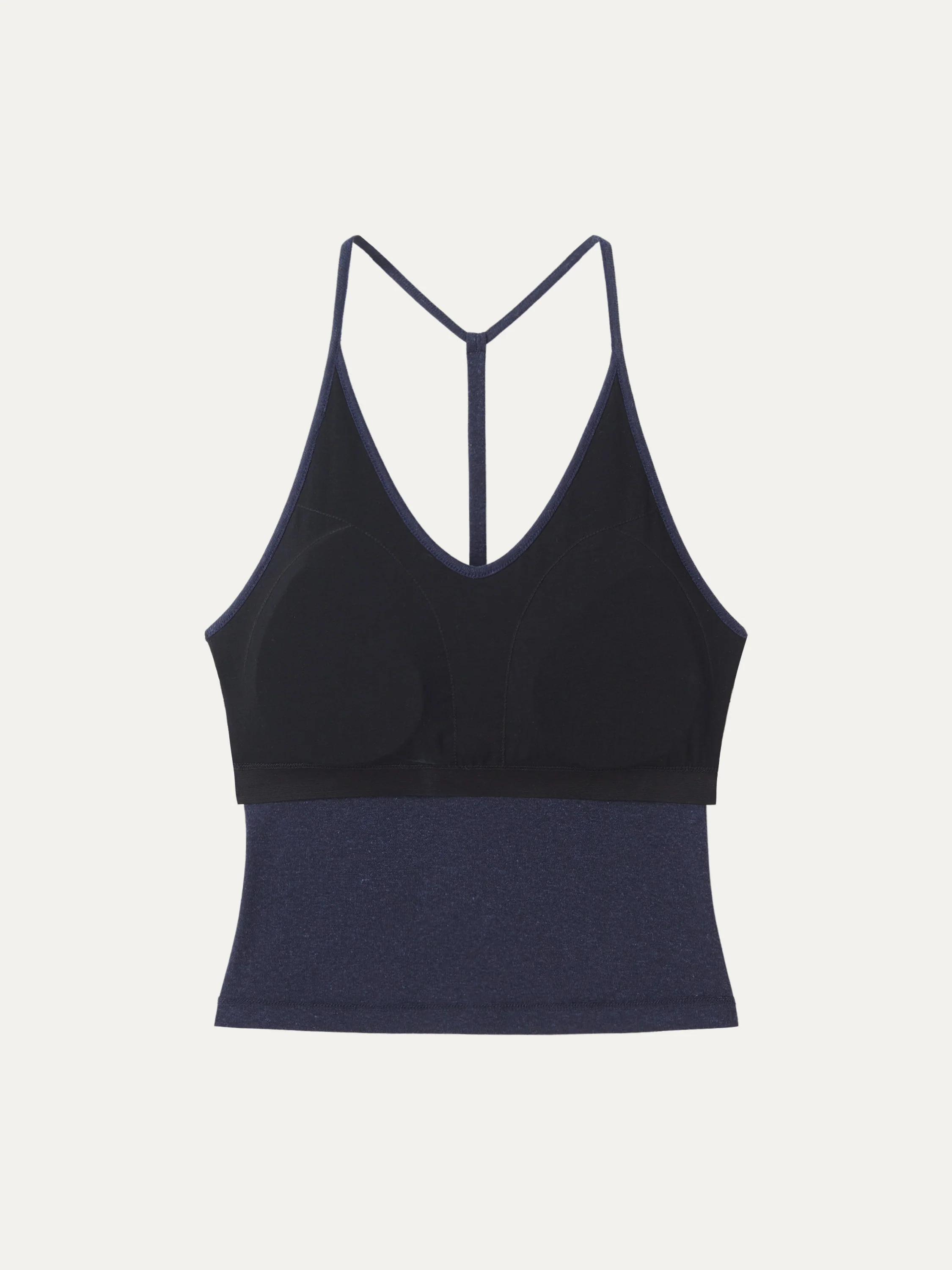 Soft Linen Luxe V-neck T-back Airy Bra Tank - Image 6