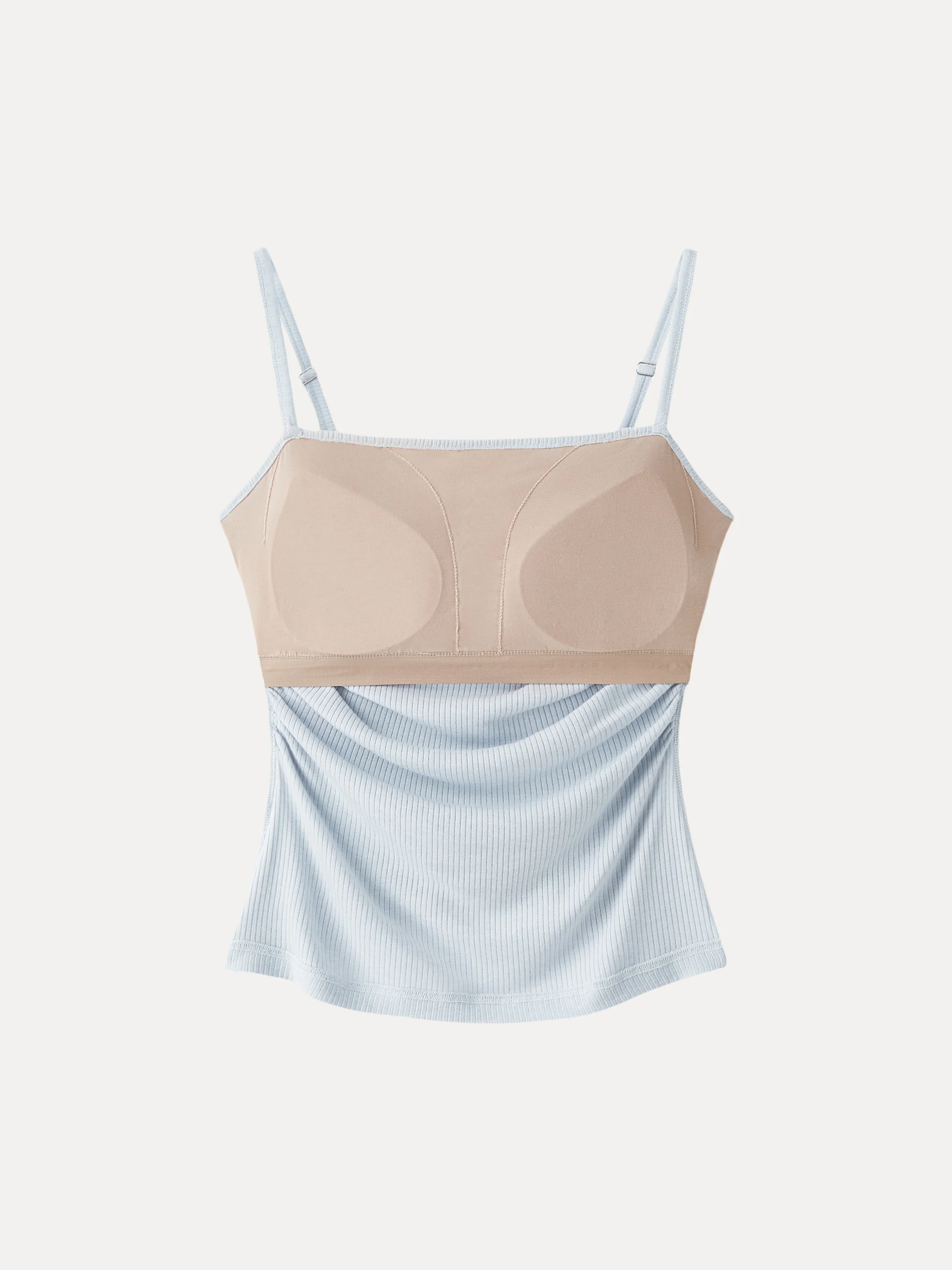 Soft Textured Adjustable Spaghetti Bra Tank - Image 6