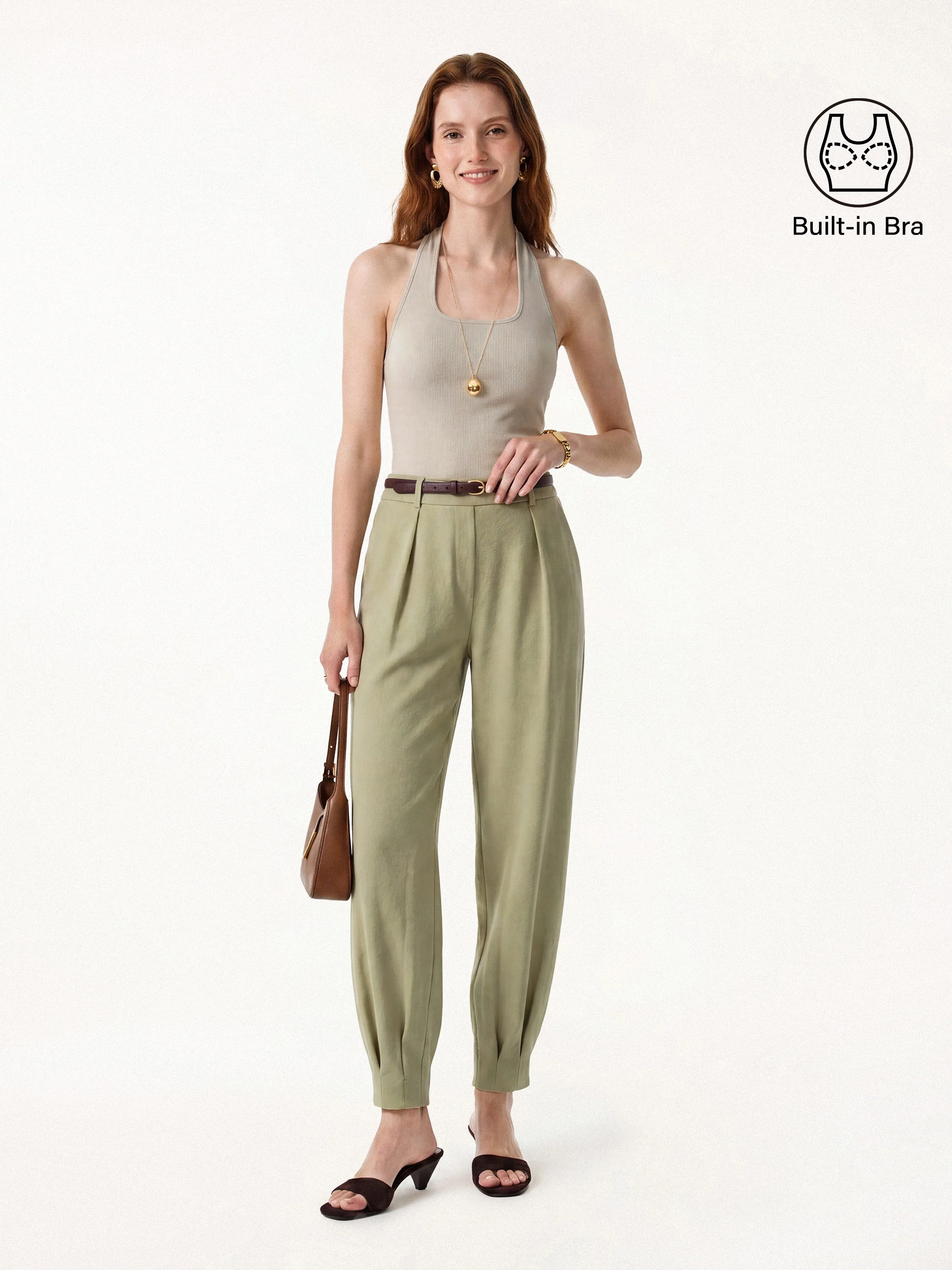 Square Halter Neck Bra Tank - Image 8