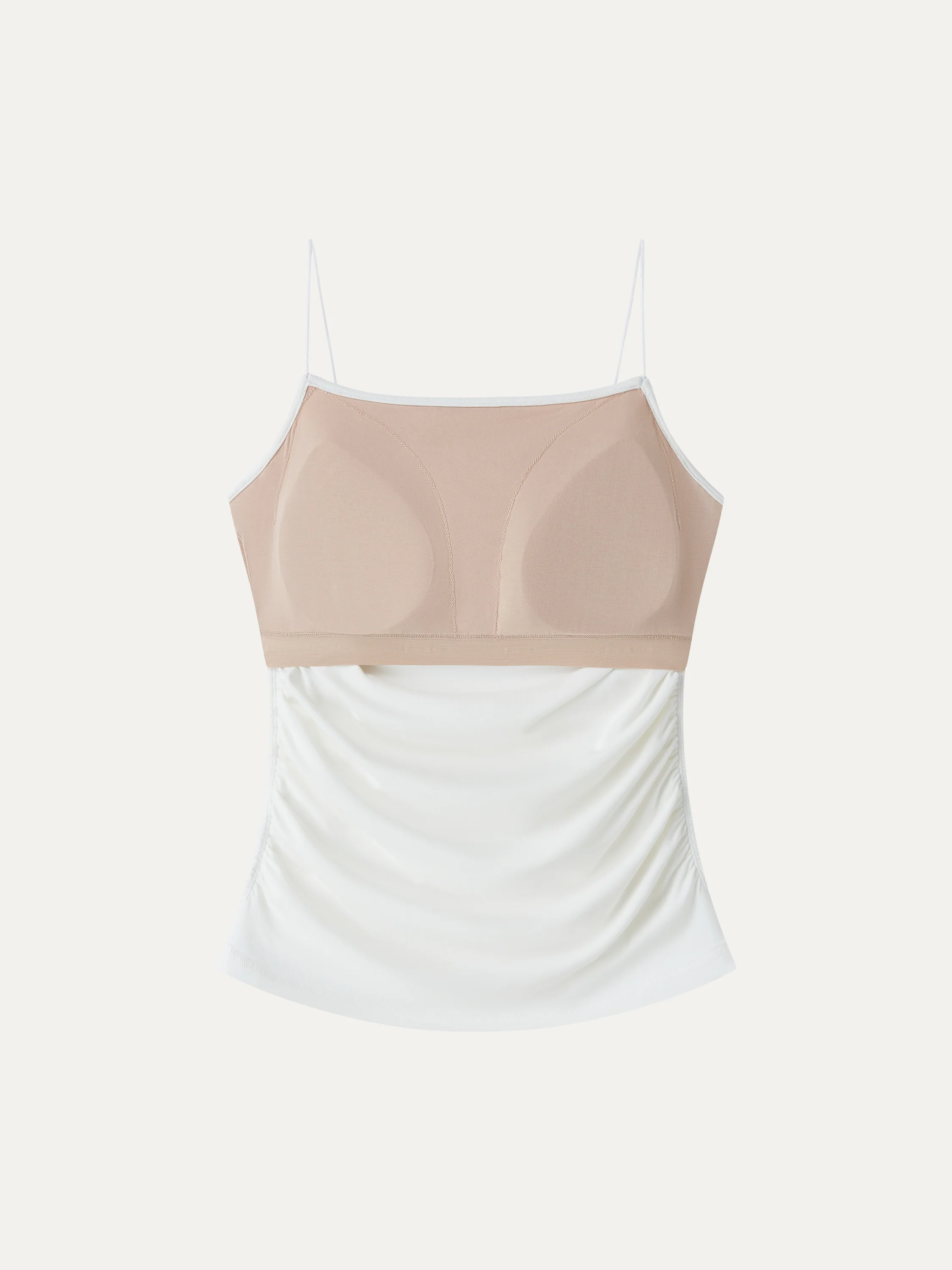 SkinKiss Square Neck Ruched Spaghetti Bra Top - Image 5